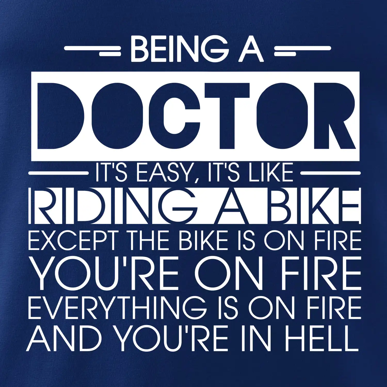 Being a doctor - bike