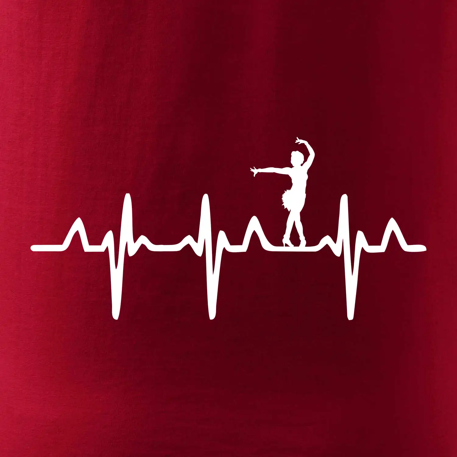 EKG tanečnice salsy