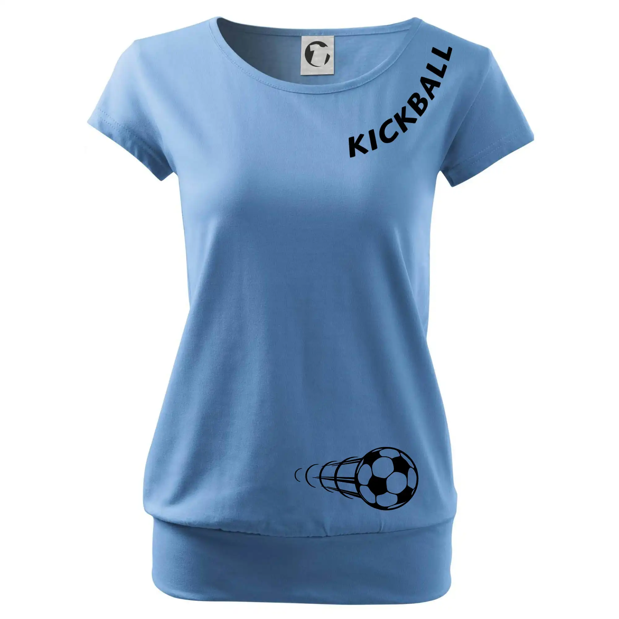 Kickball nápis šikmo