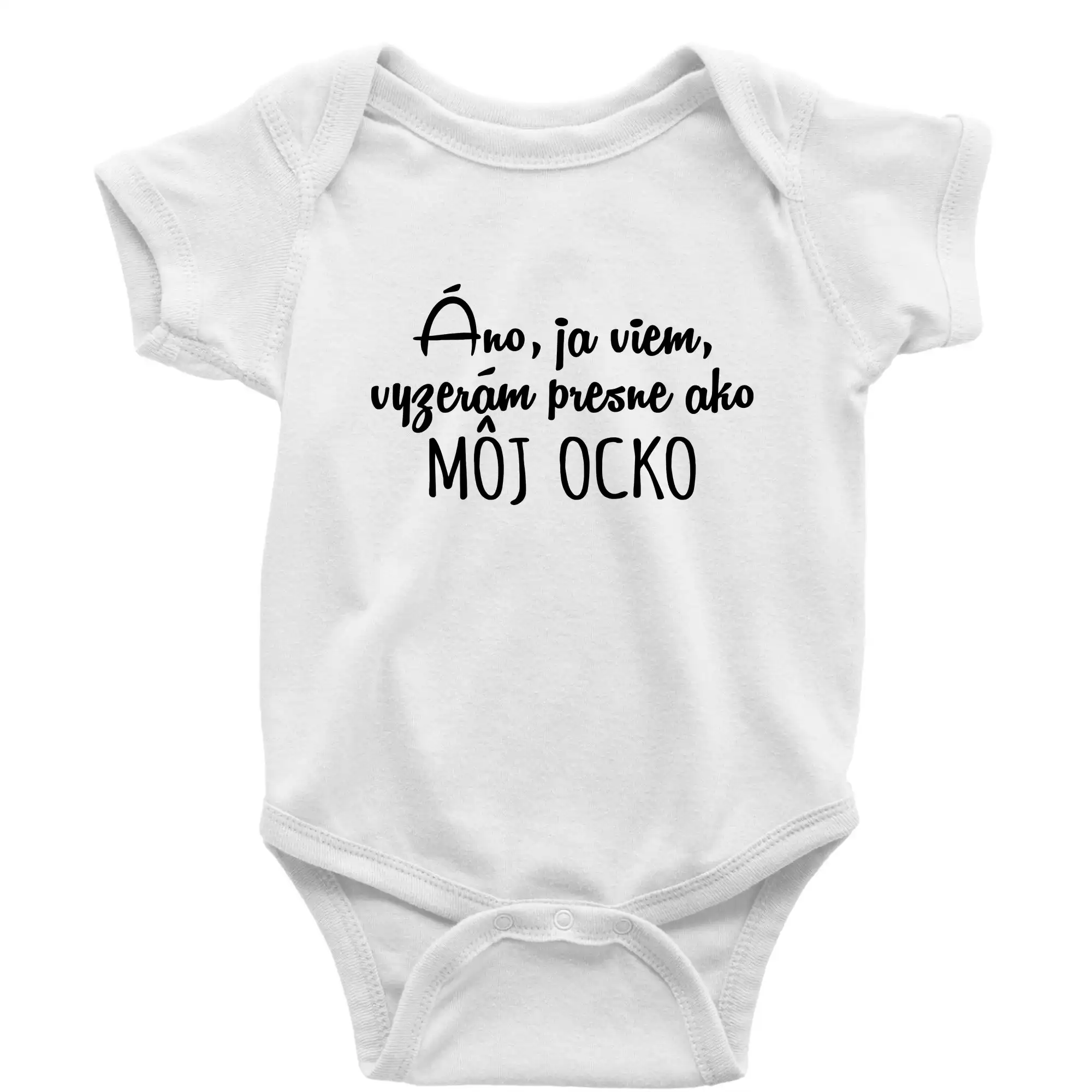 Detské body - až vyrastiem budem ako ocko - Vyzerám presne ako môj ocko - Body dojčenské s krátkym rukávom