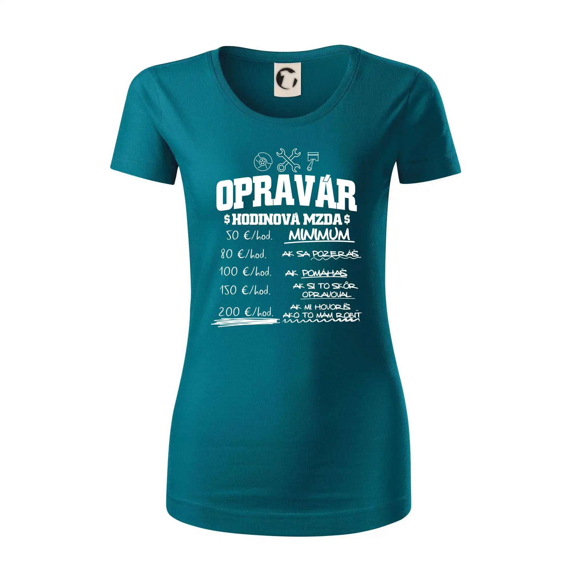 Hodinová mzda - opravár