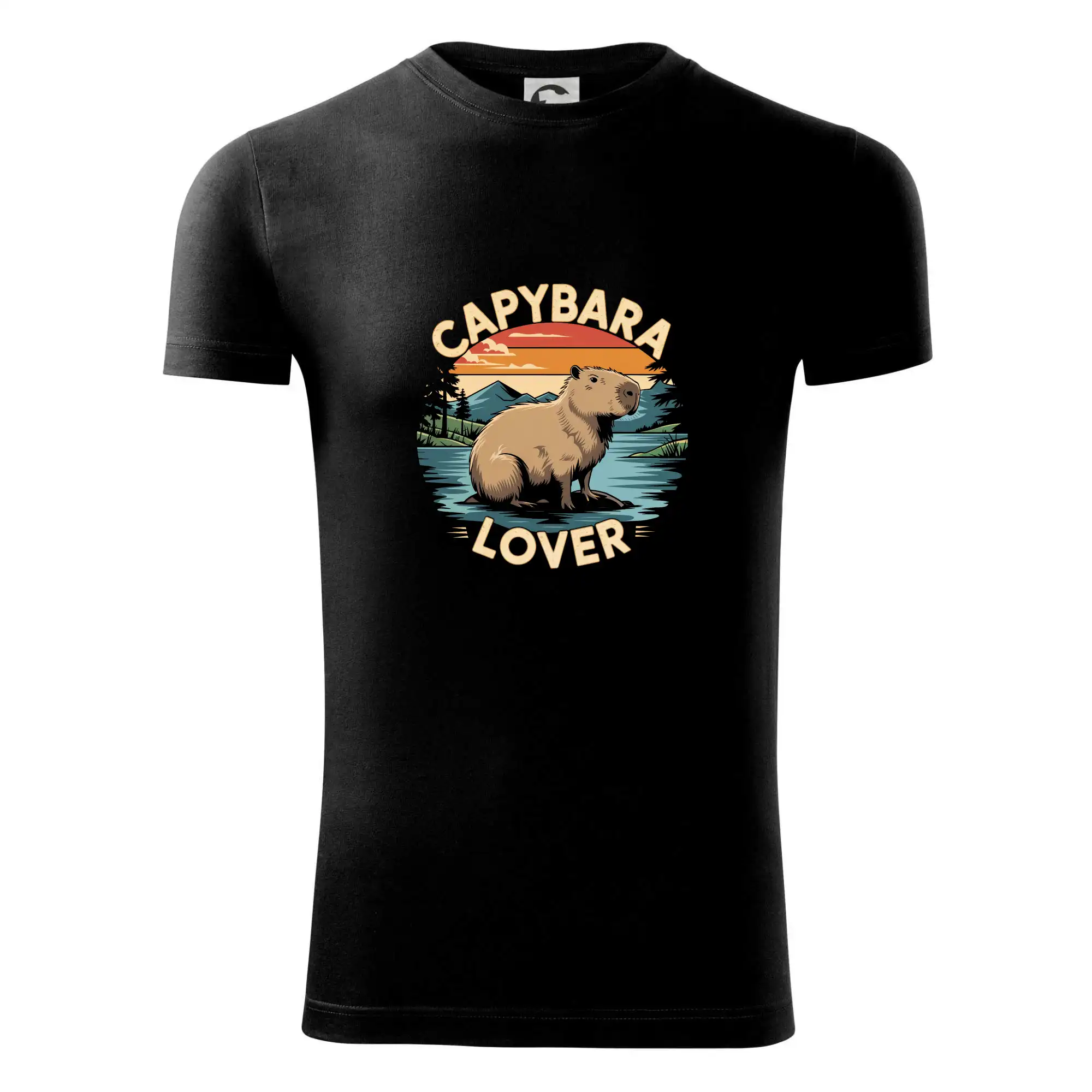 Tričká so zvieratami - Capybara lover vintage - Viper FIT - Pánske zúžené tričko
