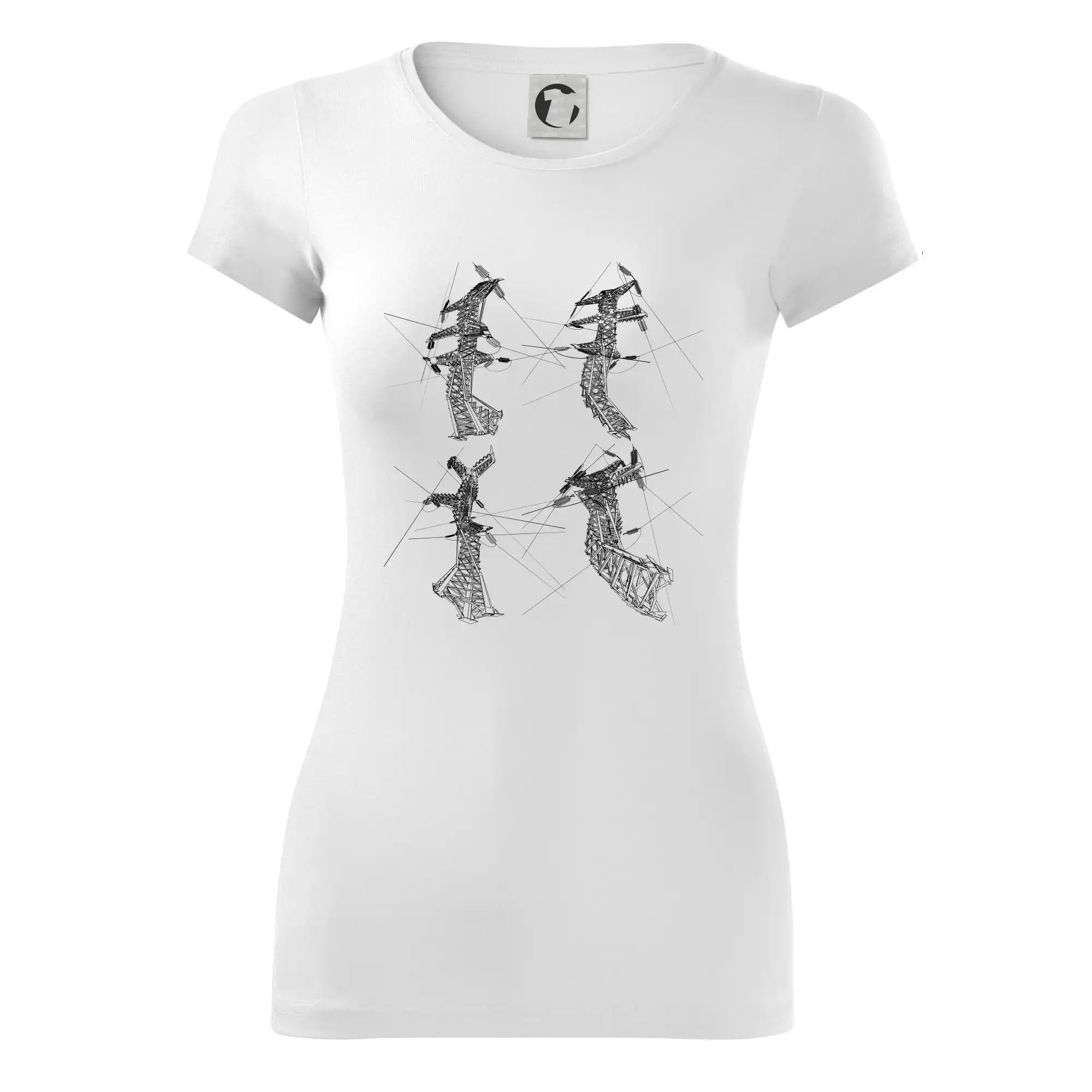 Zkroucený stožár vysokého vedení