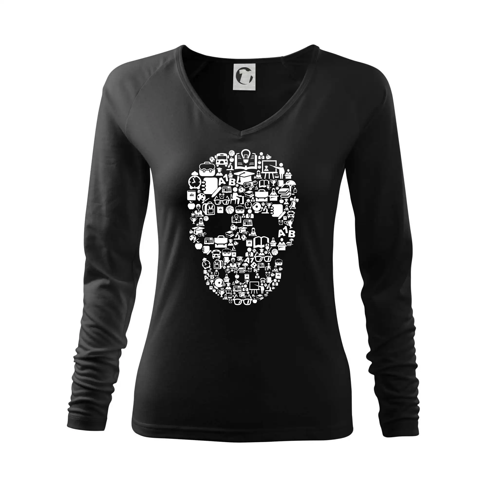 Ďalšie tričká pre školákov - Dead  School - school icons - Tričko dámske Elegance