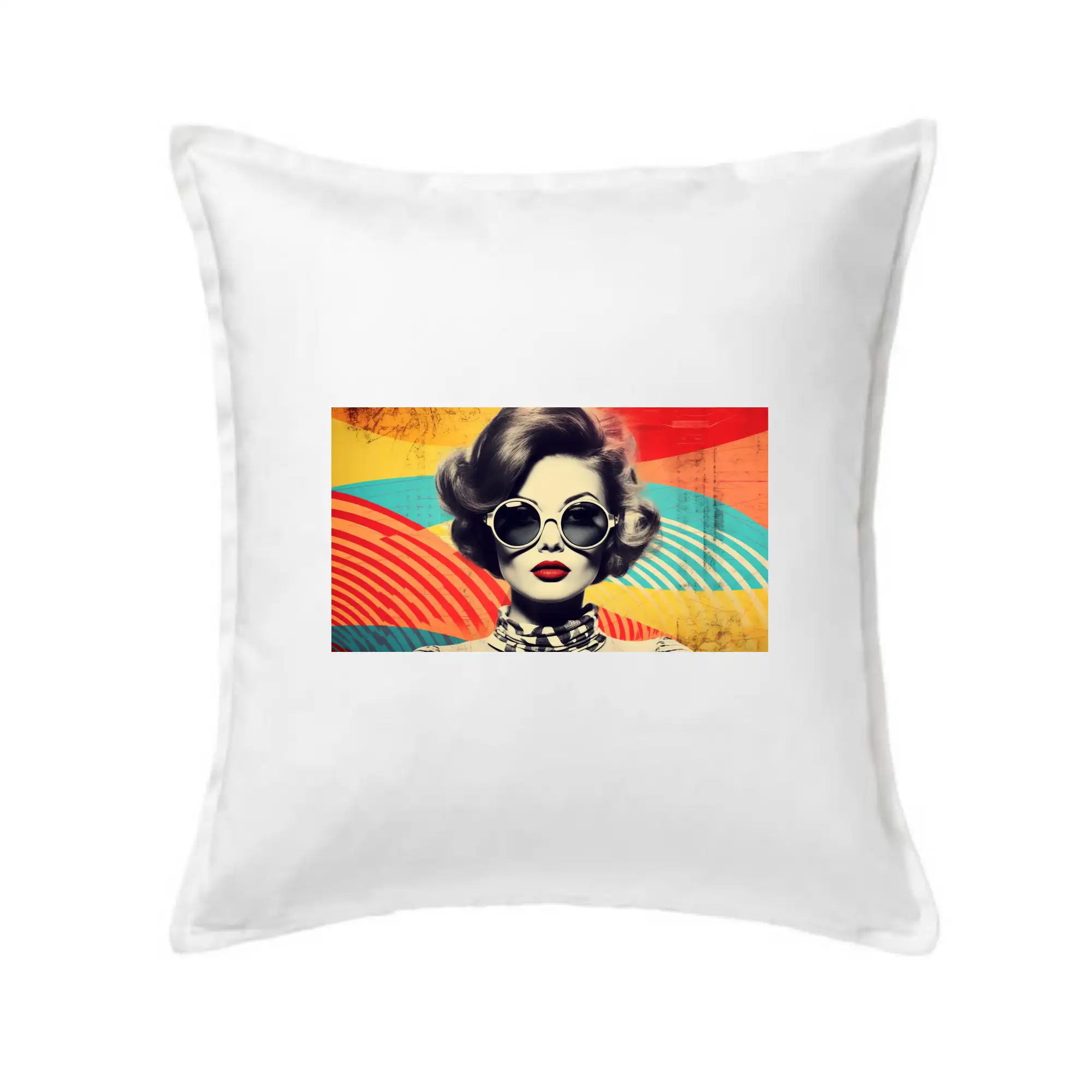 Grafické tričká - Retro žena - Vankúš 50x50