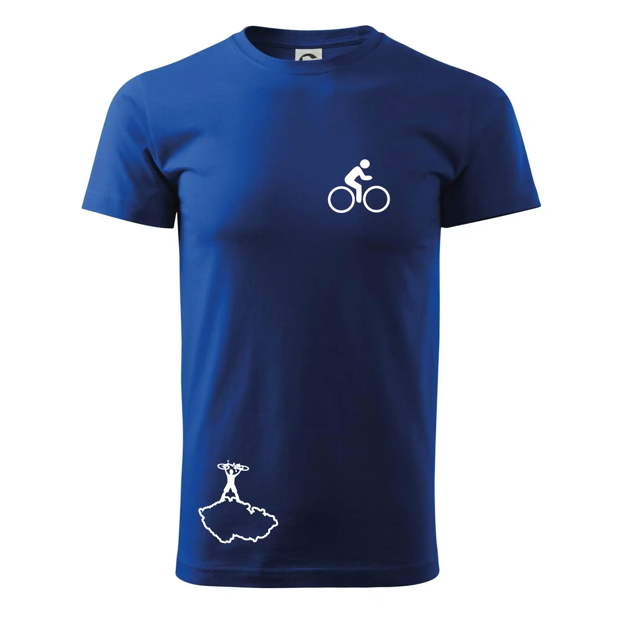 Mapa ČR + kolo na prsu