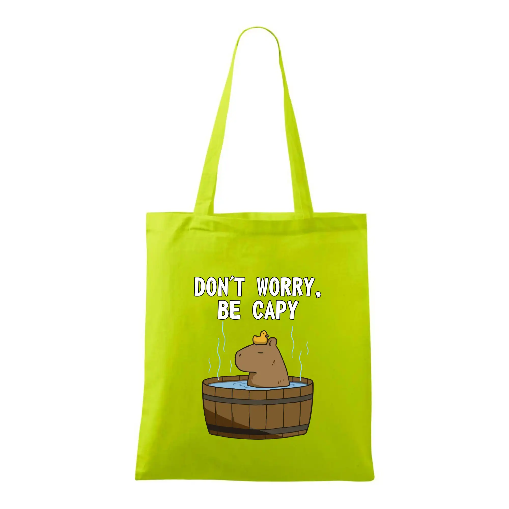 Tričká so zvieratami - Don't worry be capy - Taška bavlnená