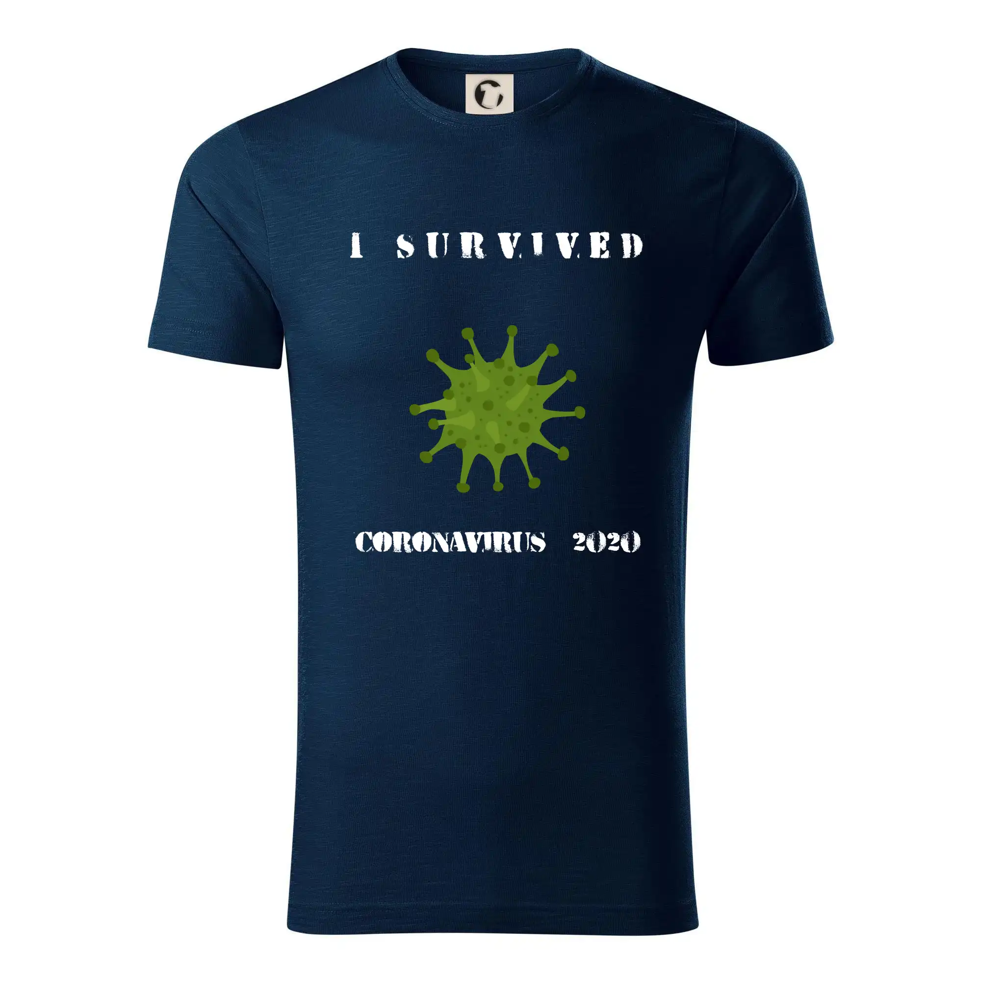 I Survived coronavirus 2020 - Tričko z organickej bavlny