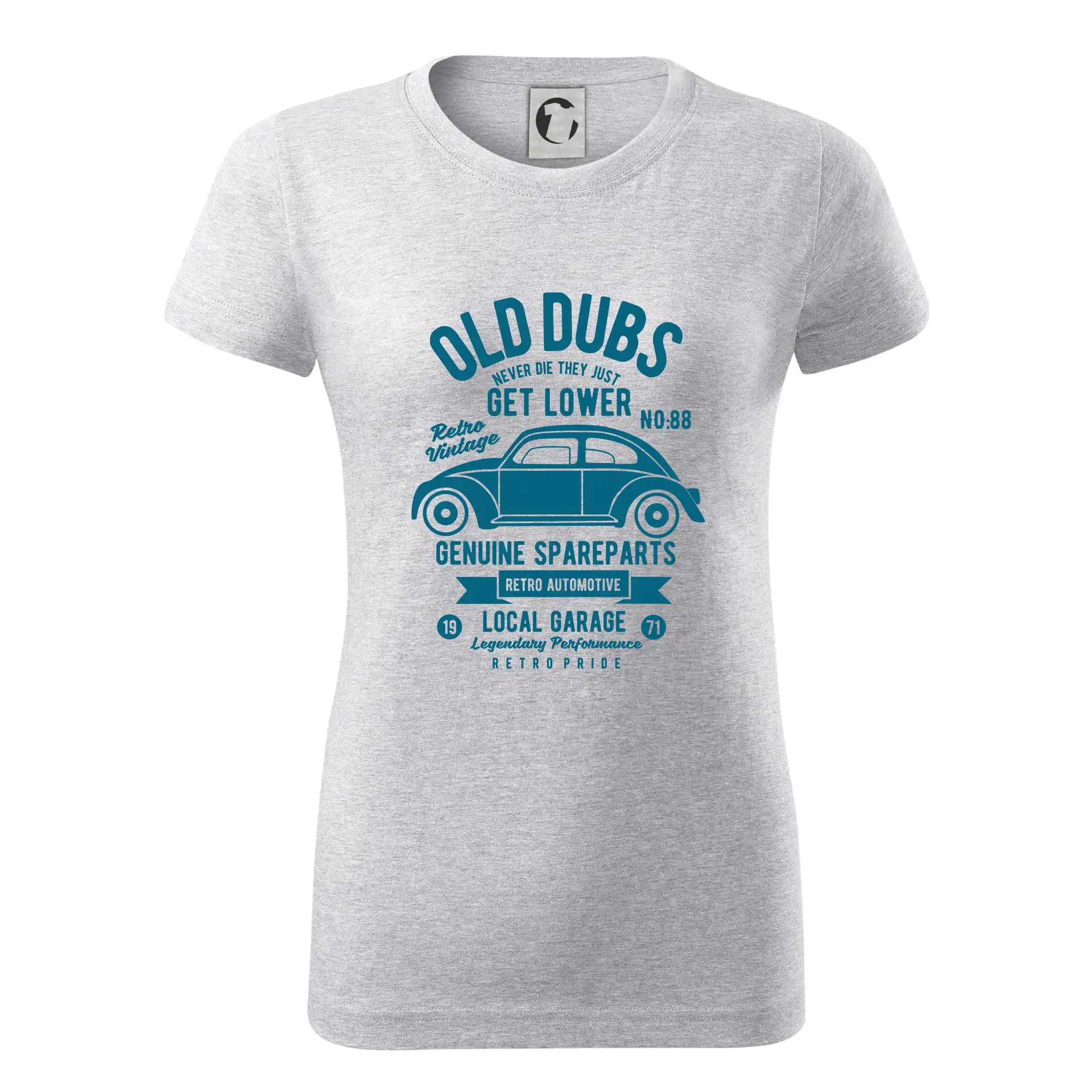 Auto tričká - Old Dubs - Dámske tričko basic - ľahko voľnejšie a dlhšie