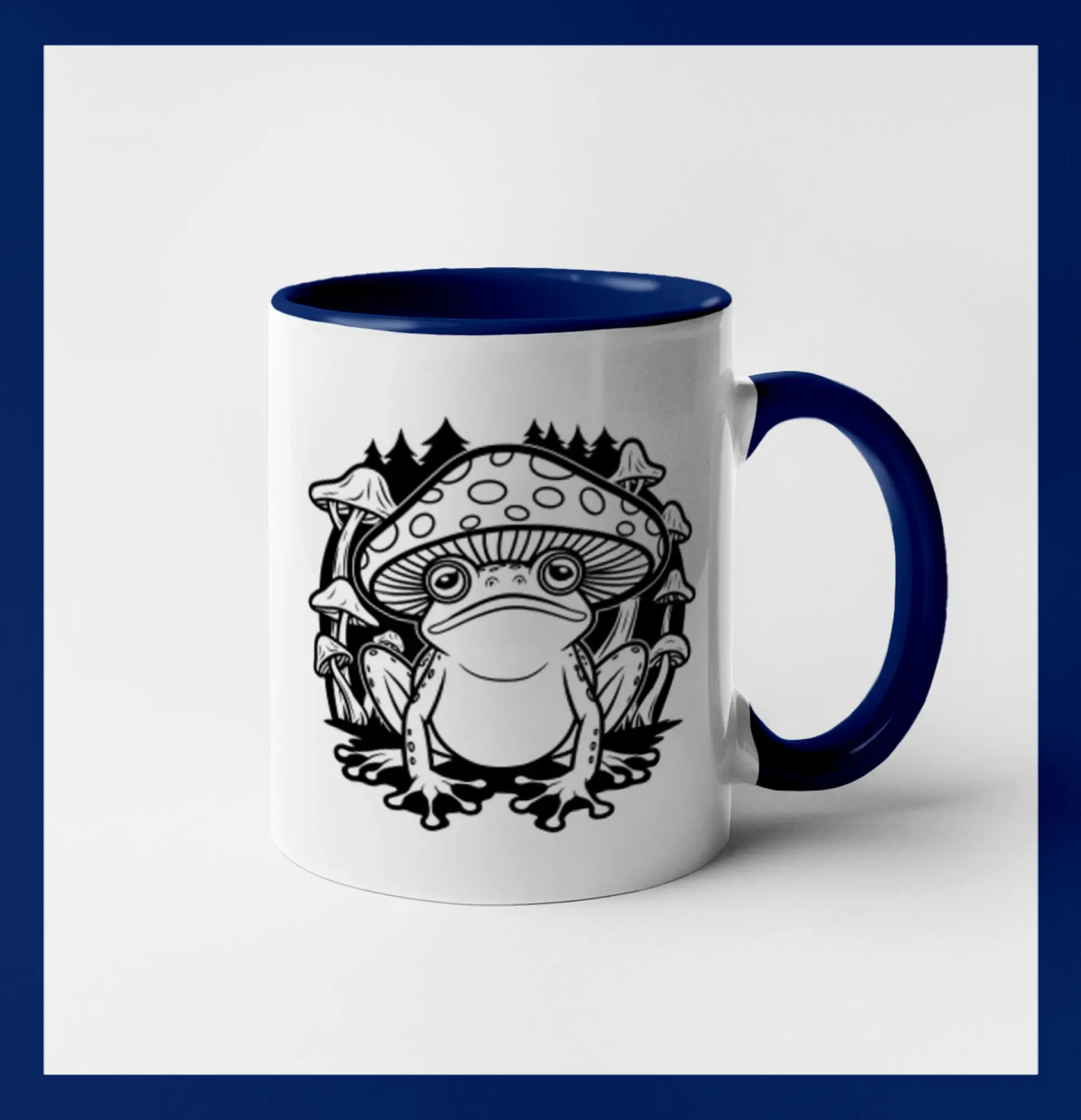 Goblincore čierna hubožaba