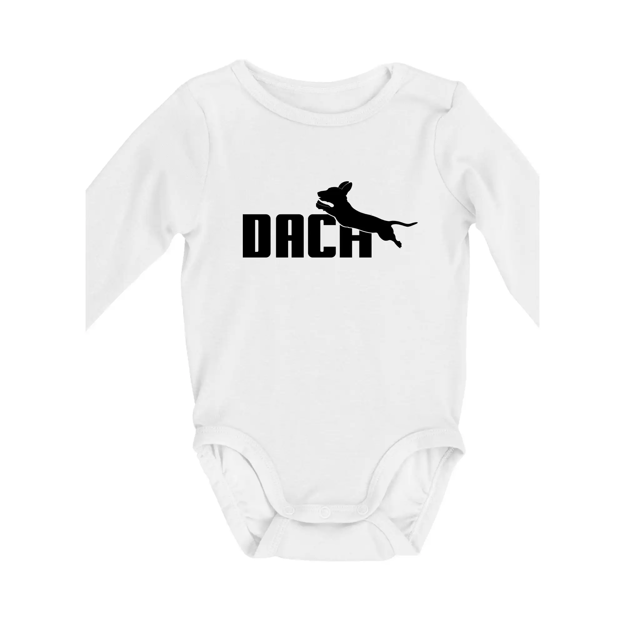 Jazvečík Dach - Body dojčenské s dlhým rukávom