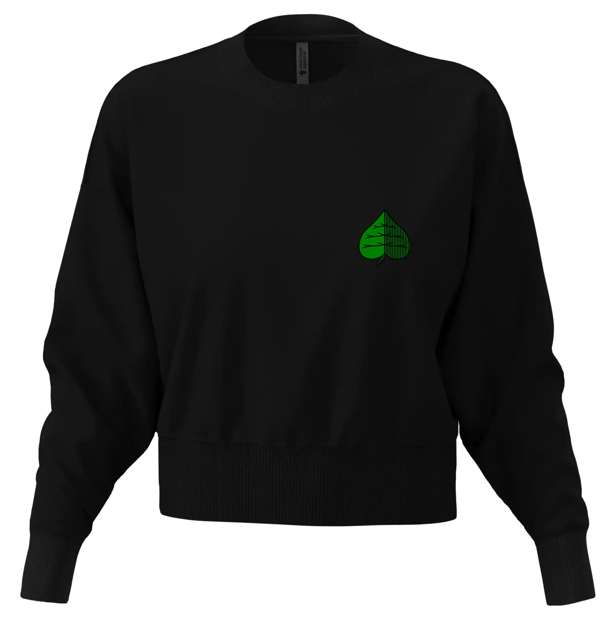 Tričká a mikiny so spoločenskými hrami  - Prší - Zelený - Mikina oversize crop OVERSIZE