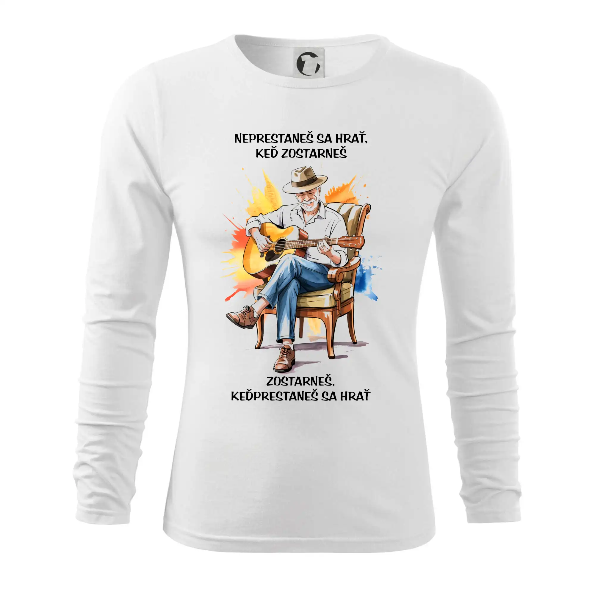 Neprestaneš hrať,keď zostarneš - Tričko s dlhým rukávom FIT-T long sleeve