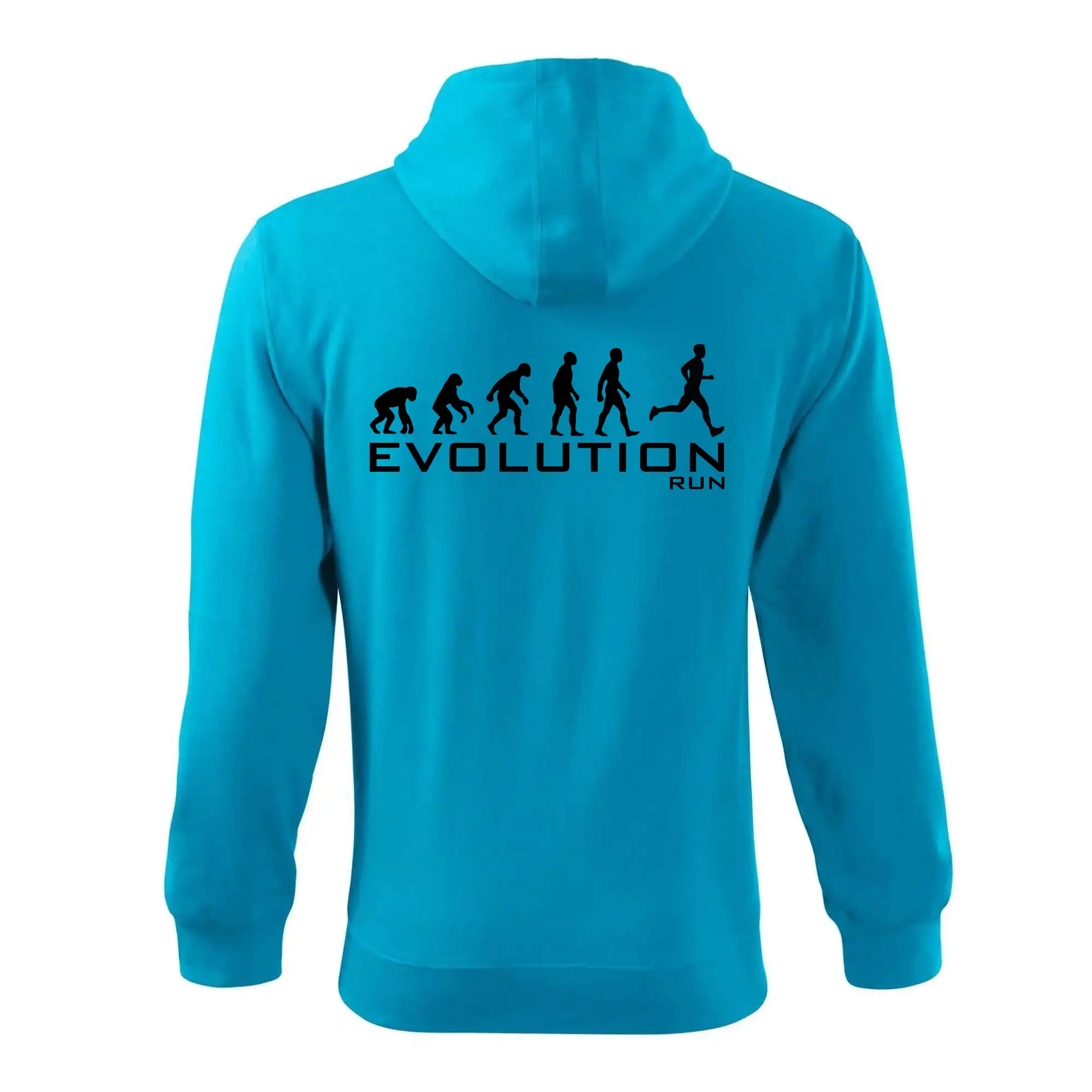 Tričká pre bežcov - Evolúcia Beh - Mikina s kapucňou na zips trendy zipper