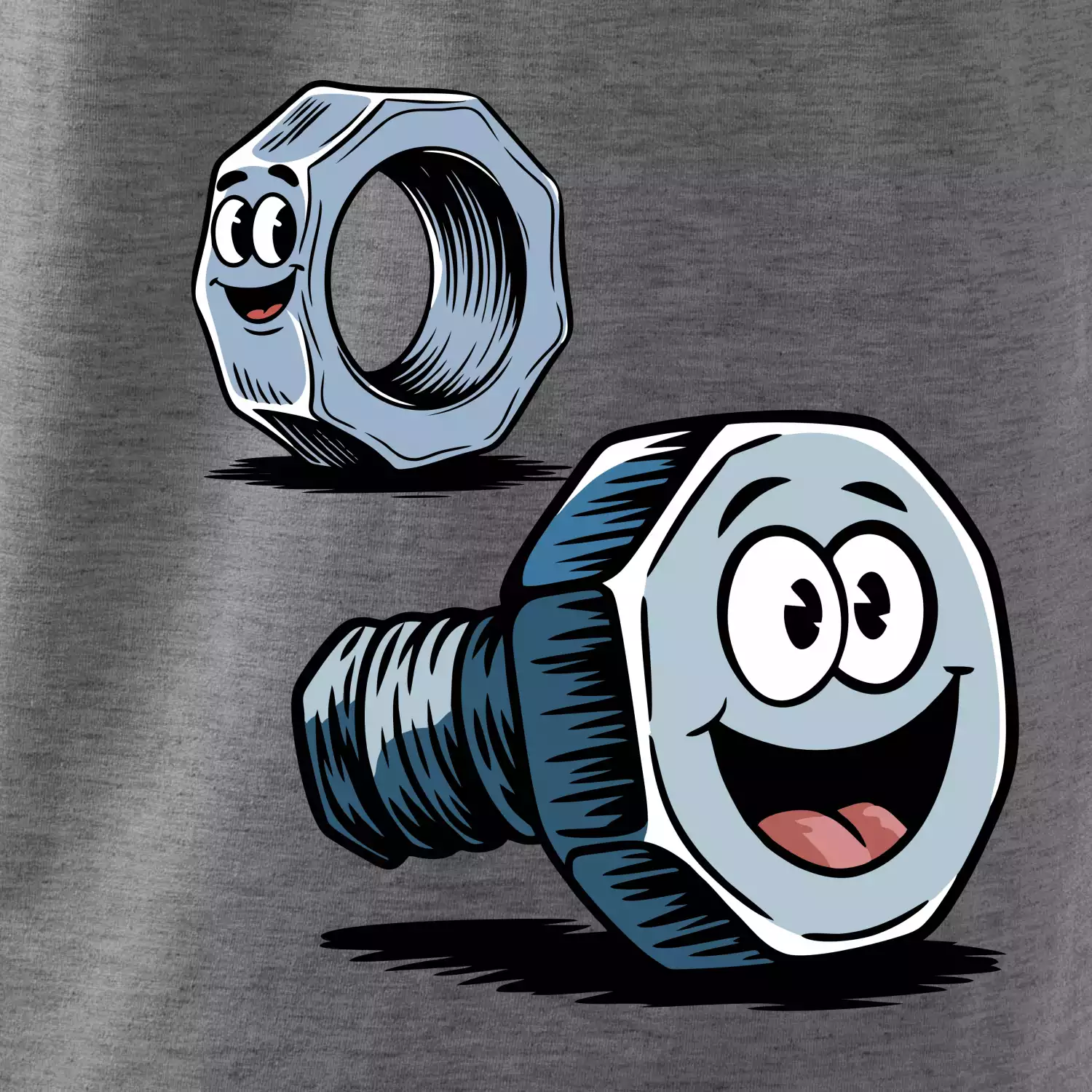 Parové triko - Šroub a matka