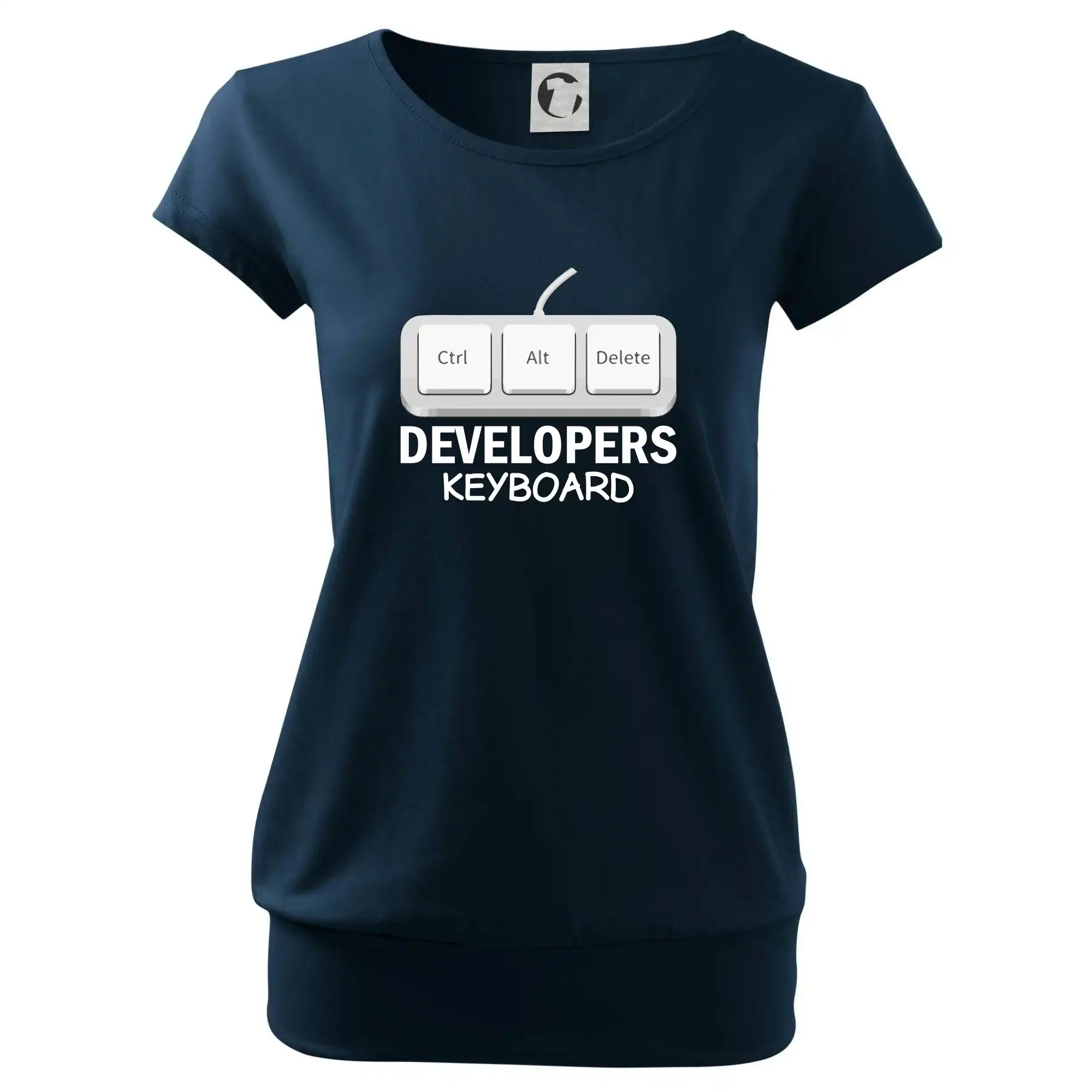 Tričká pre ajťákov - Developers keyboard - Voľné tričko city