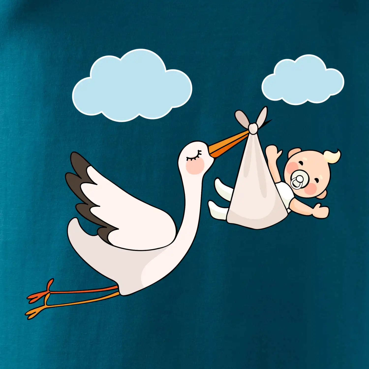 Čáp čekáme miminko - neutrální