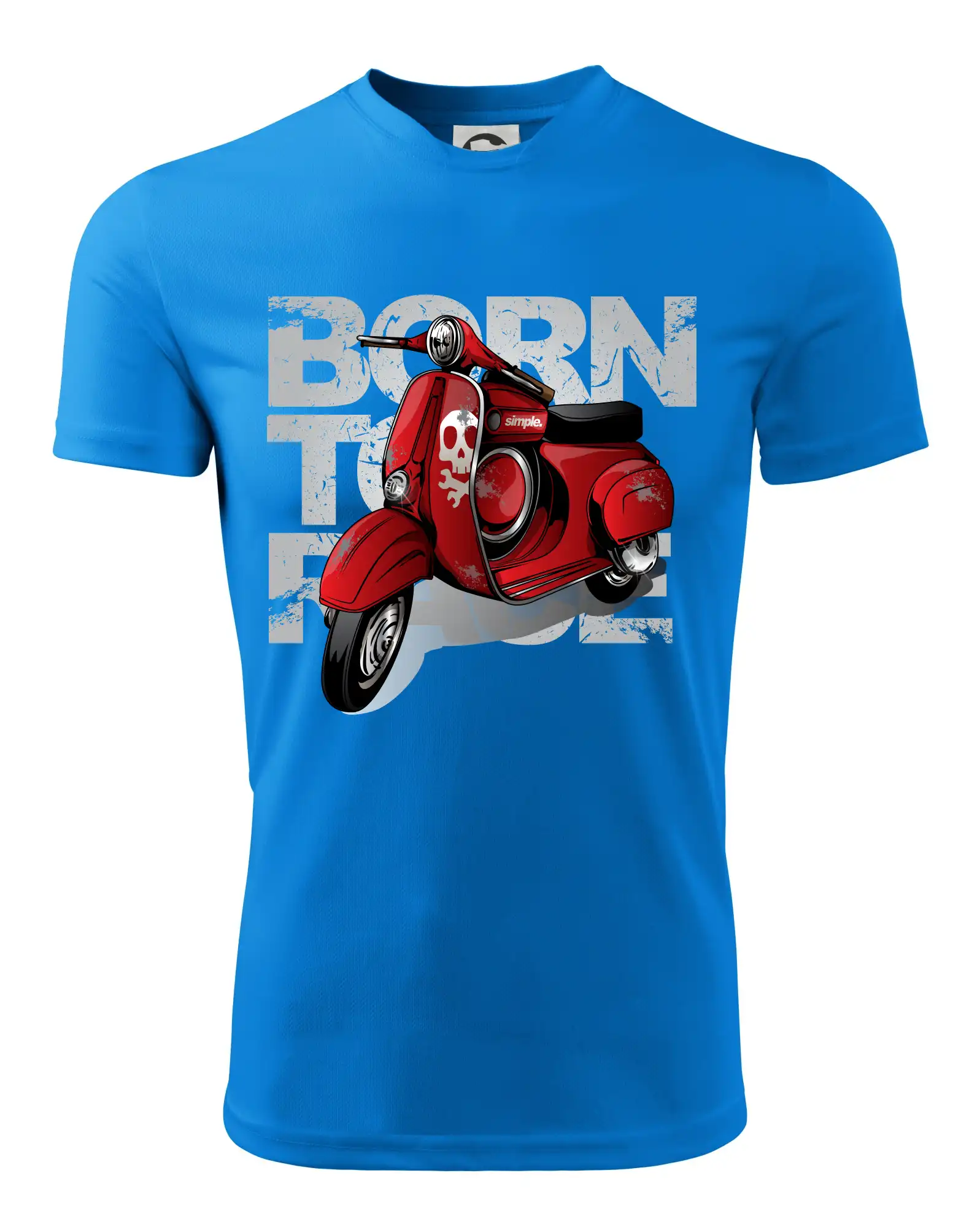 Scooter born to ride red