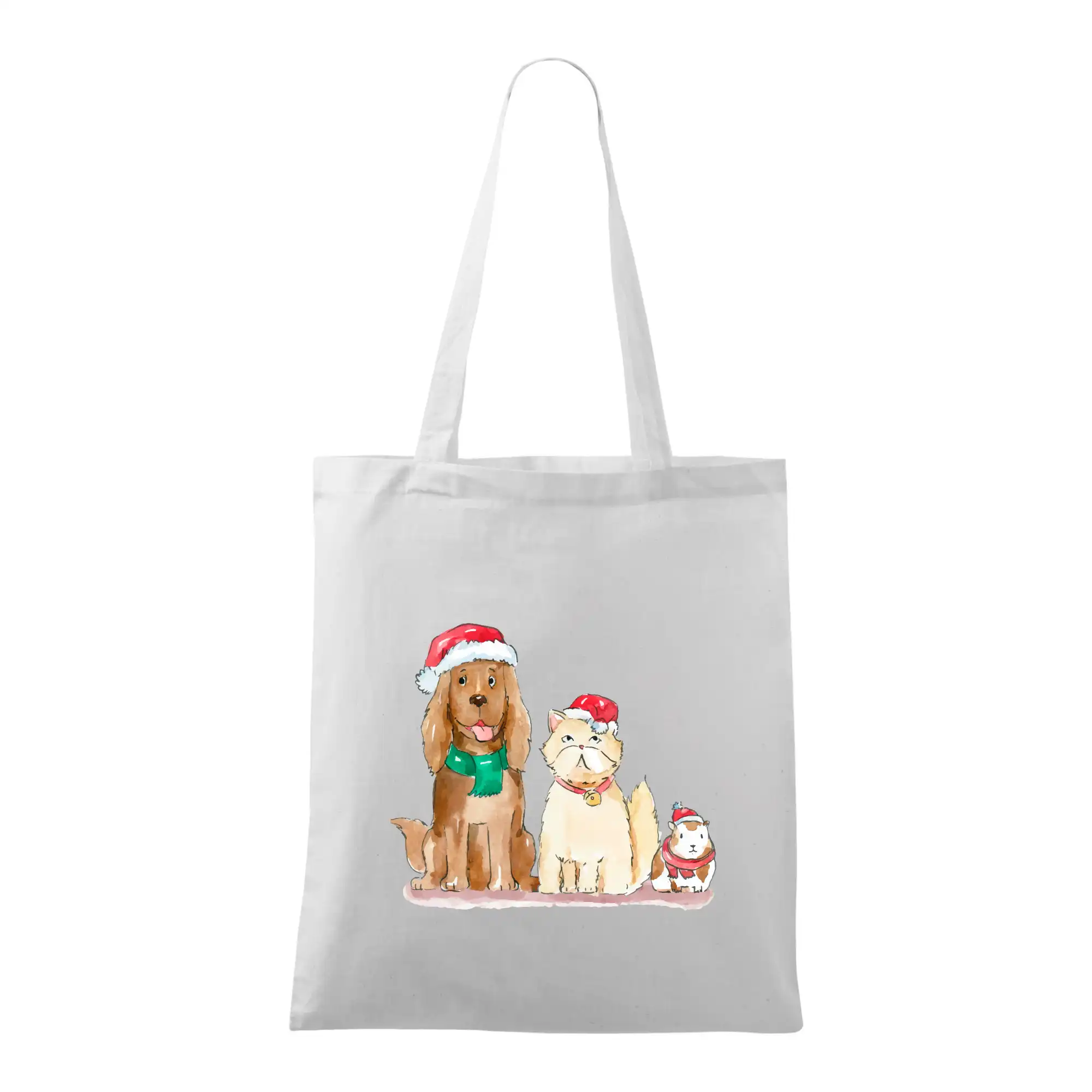 Veselé vánoce - pes, křeček a kočka