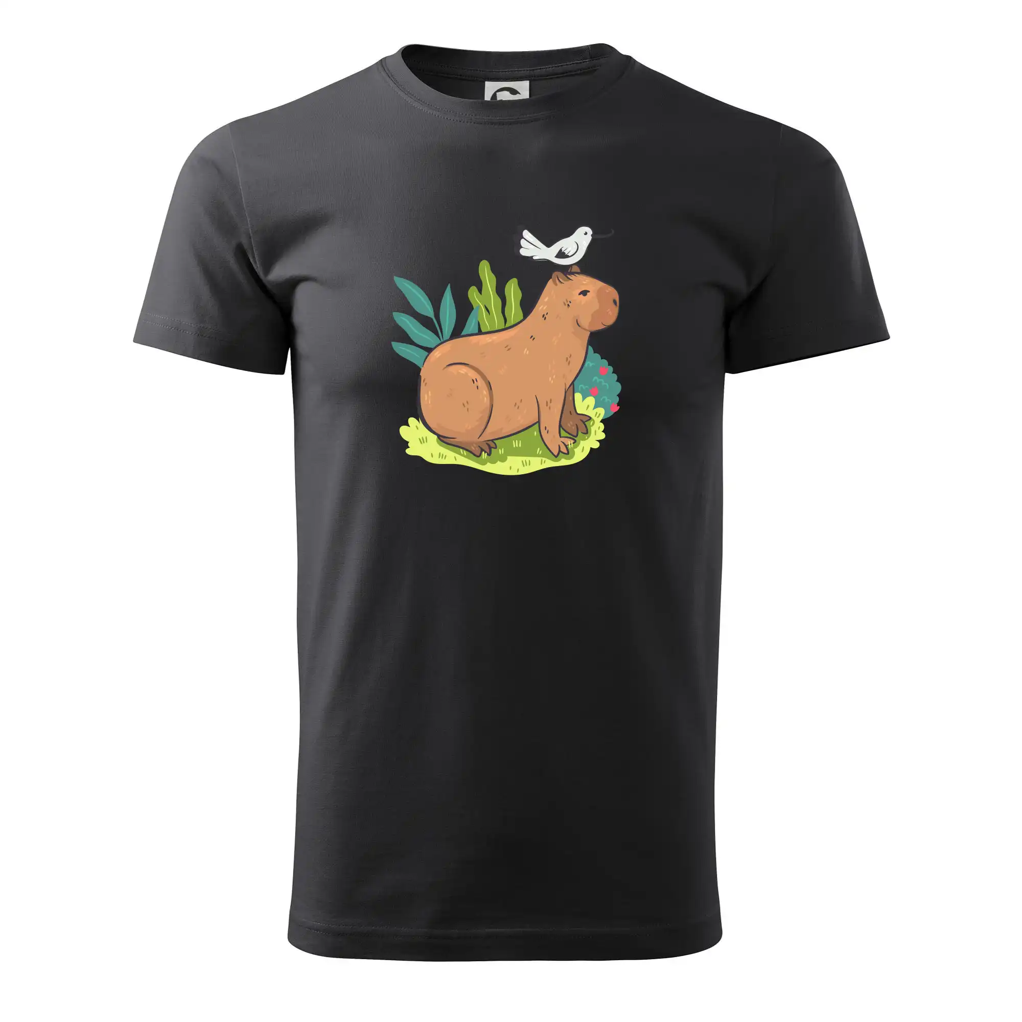 Kapybara a ptáček
