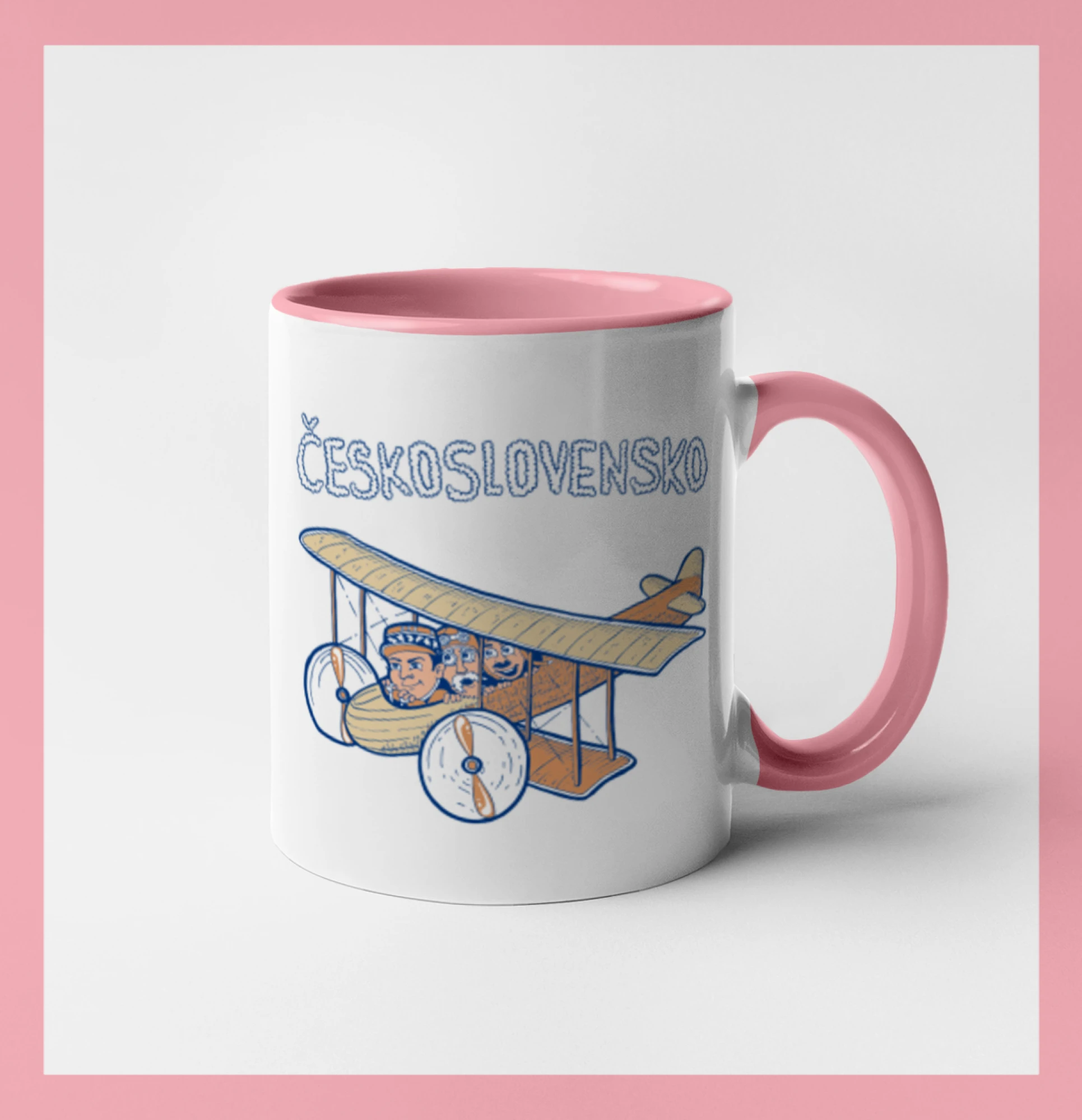 Politické tričká - Československo lietadlo (Pecka design) - Hrnček 