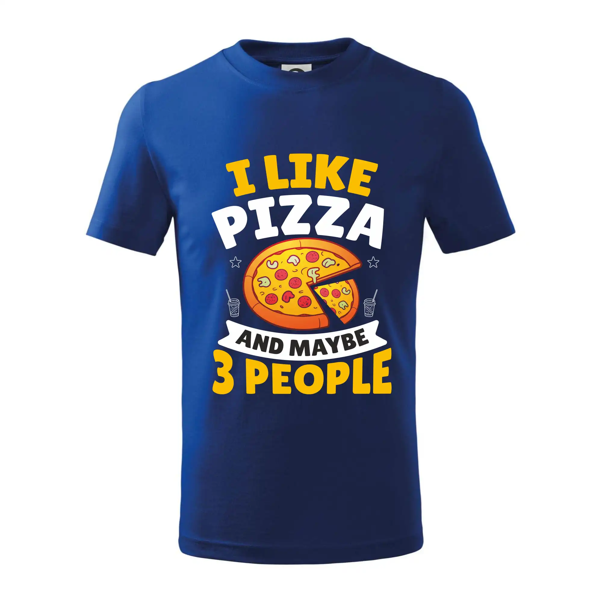 Tričká a zástery na grilovanie - I like pizza and maybe 3 people - Tričko detské bavlnené