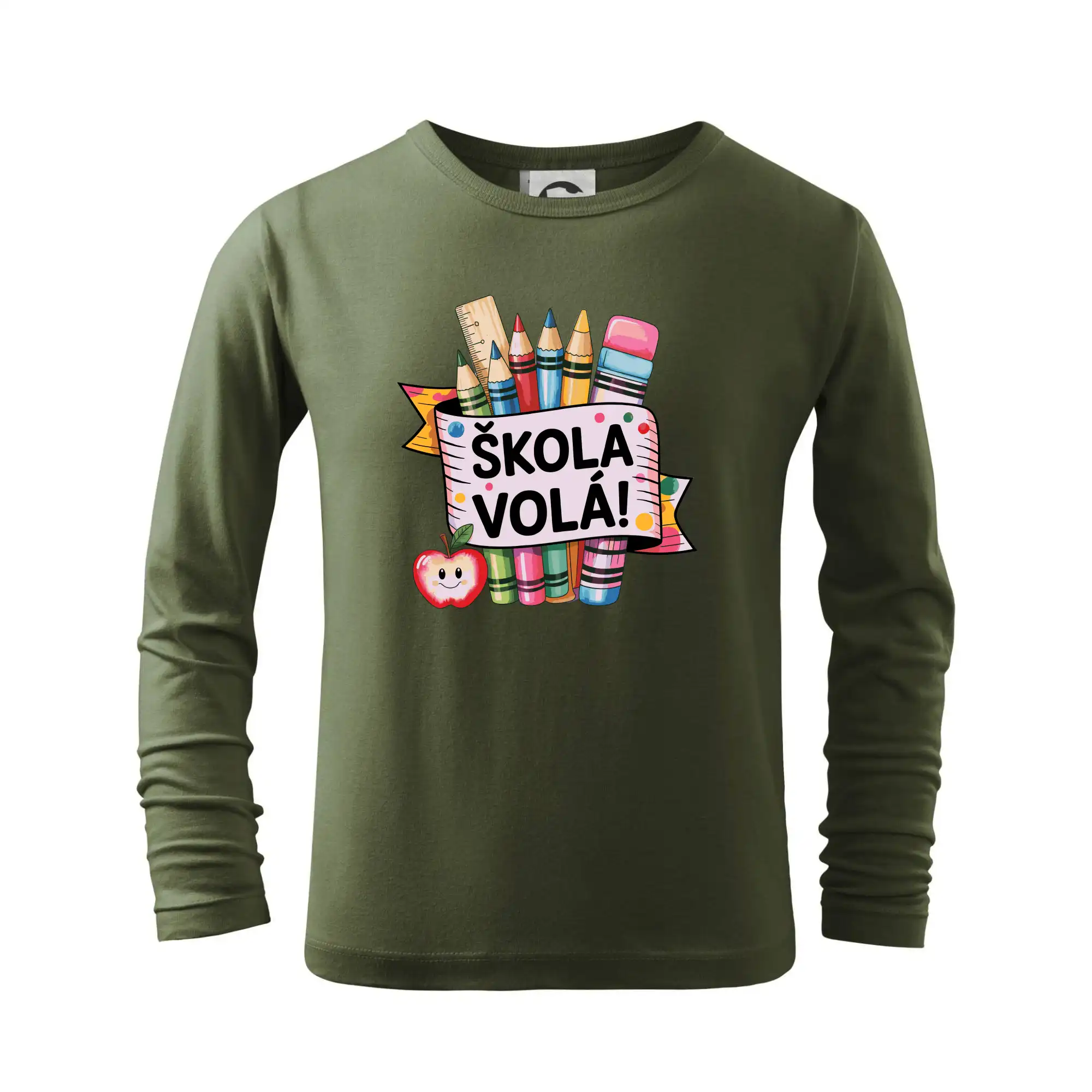 Tričká a mikiny pre prváčikov na prvý školský deň – veselé a pohodlné - Škola volá - farebné - Tričko detské Long Sleeve