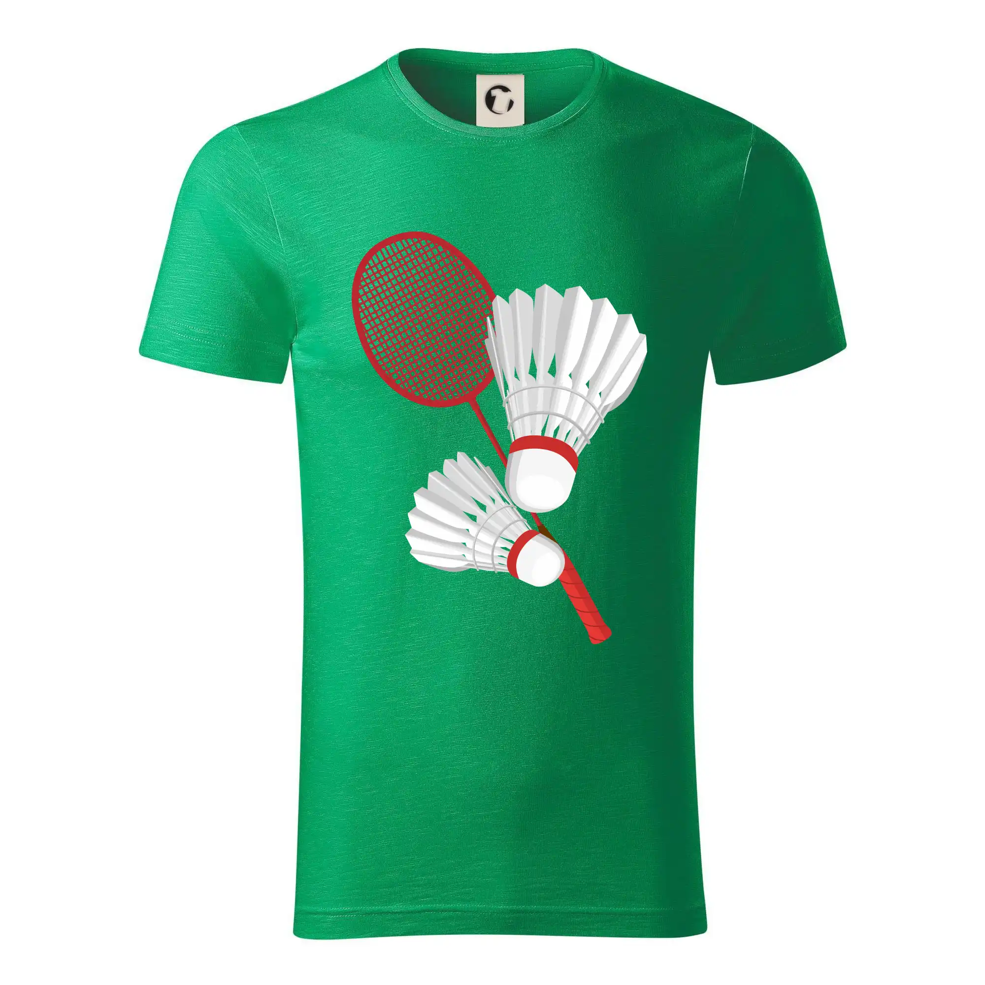 Tričká na bedminton - Bedminton - pálka a košík - Tričko z organickej bavlny