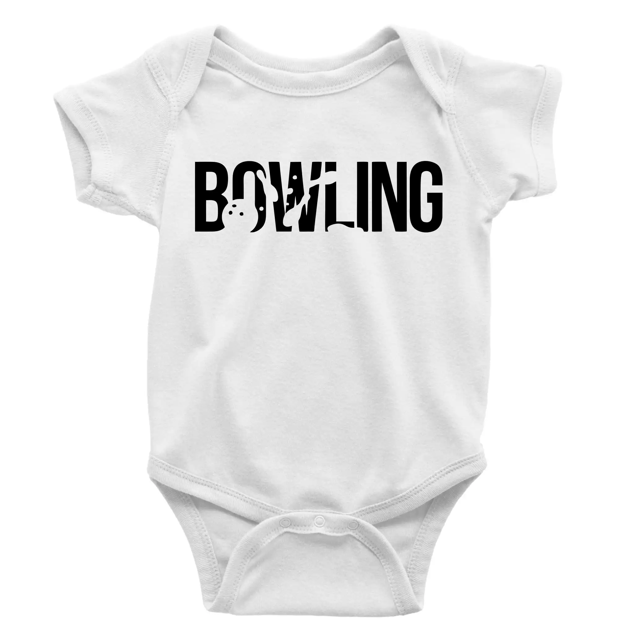 Tričká Bowling - Bowling nápis kolky - Body dojčenské s krátkym rukávom