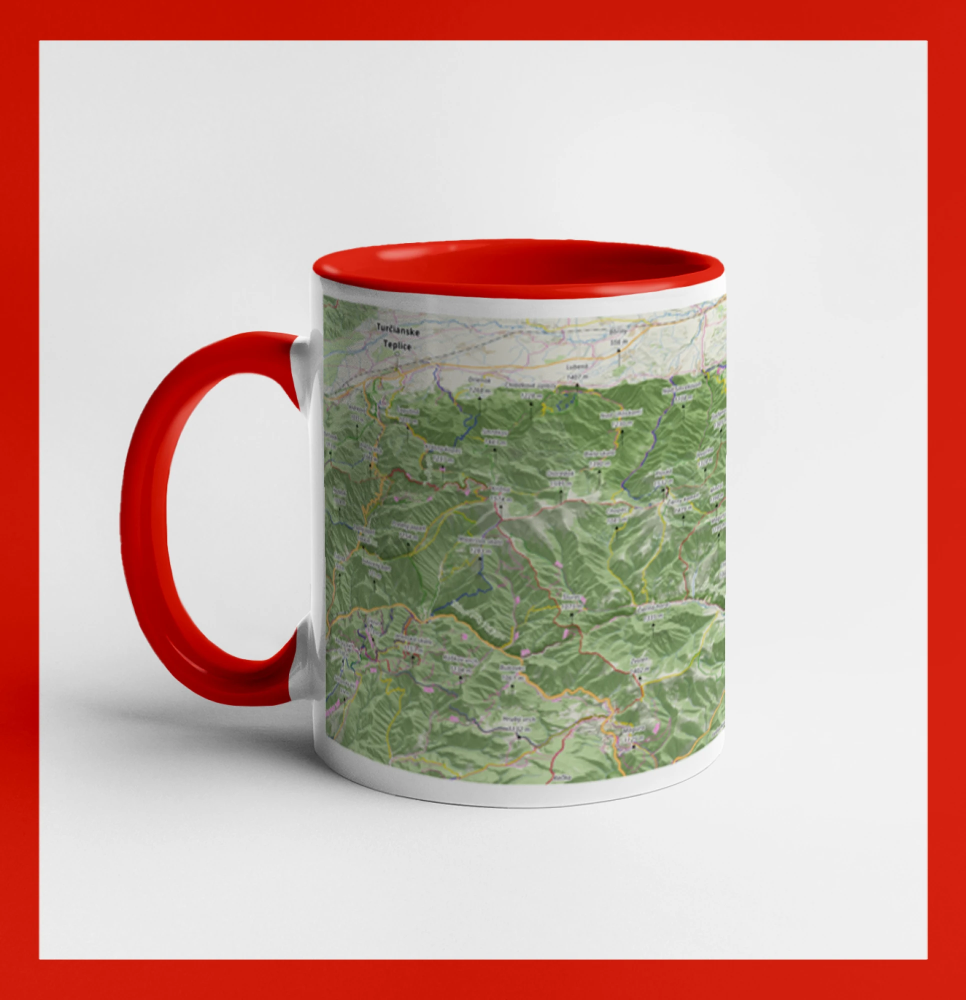 Hrnček mapa Veľká Fatra