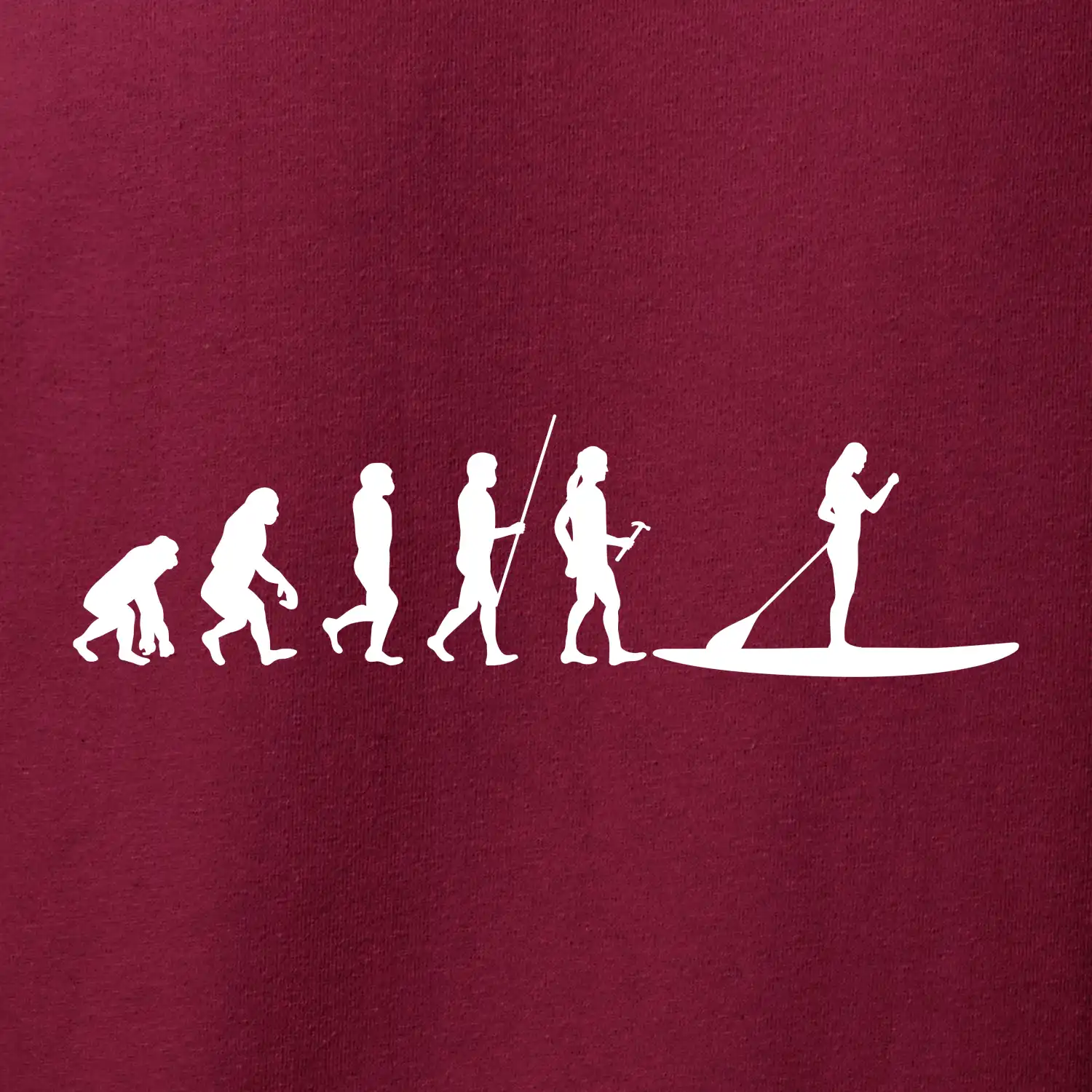 Evoluce paddleboard žena