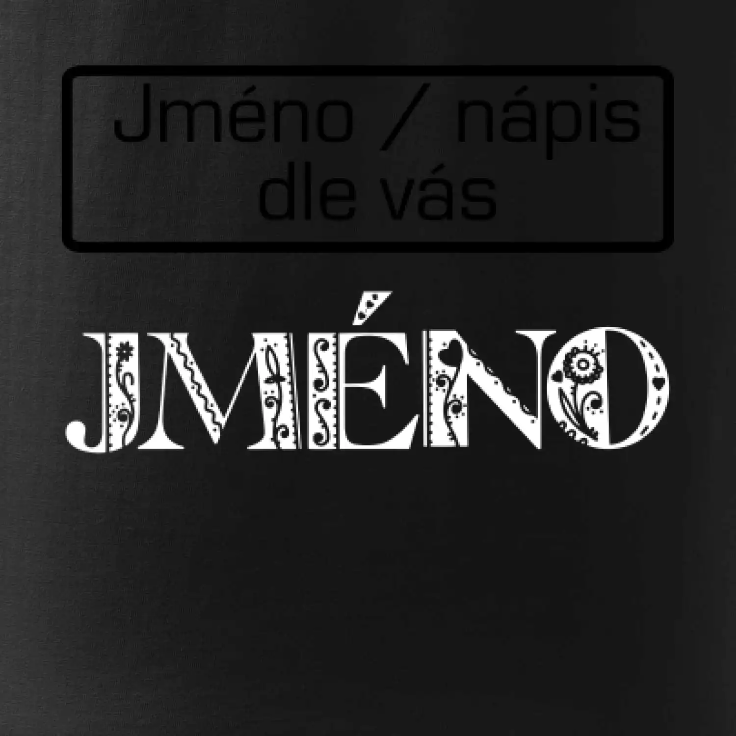 Folklor - jméno - nápis