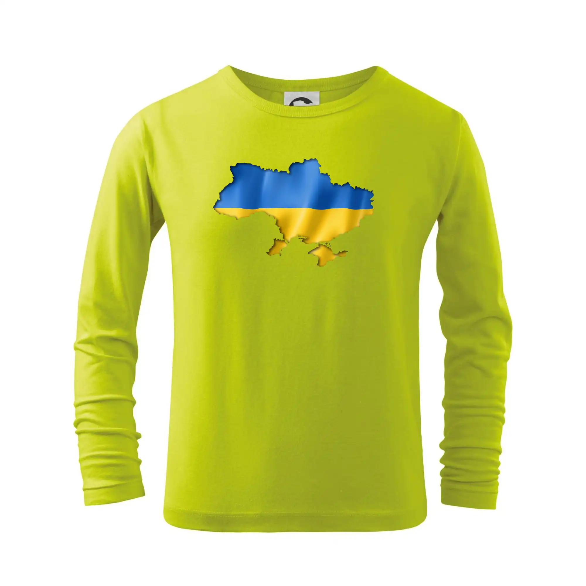 Ukrajina vlajka mapa