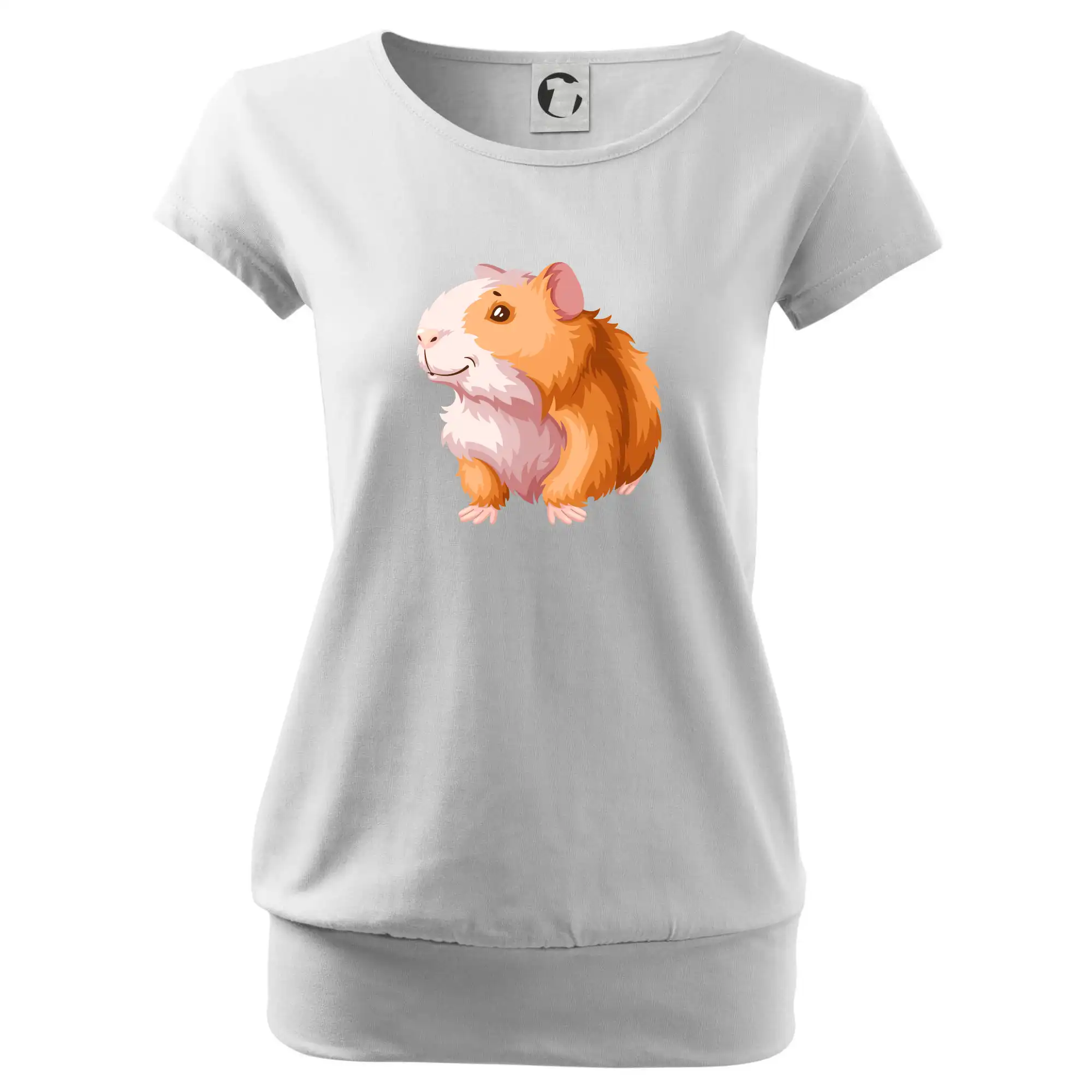 Morče - kreslené, bílo oranžové