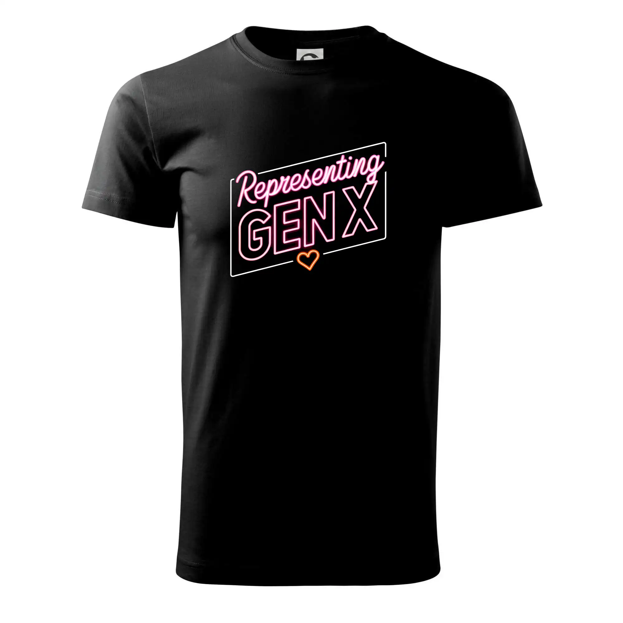 Tričká s motívmi ktoré frčia na internete - Generace X (Gen X) - Representing GEN X neon - Klasické pánske tričko vyššej gramáže