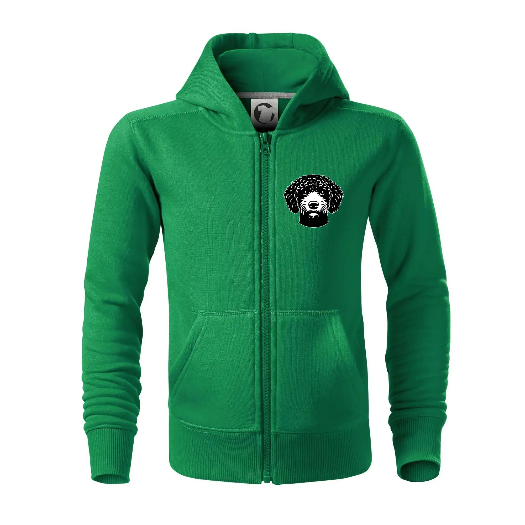 Lagotto romagnolo hlava na prsu