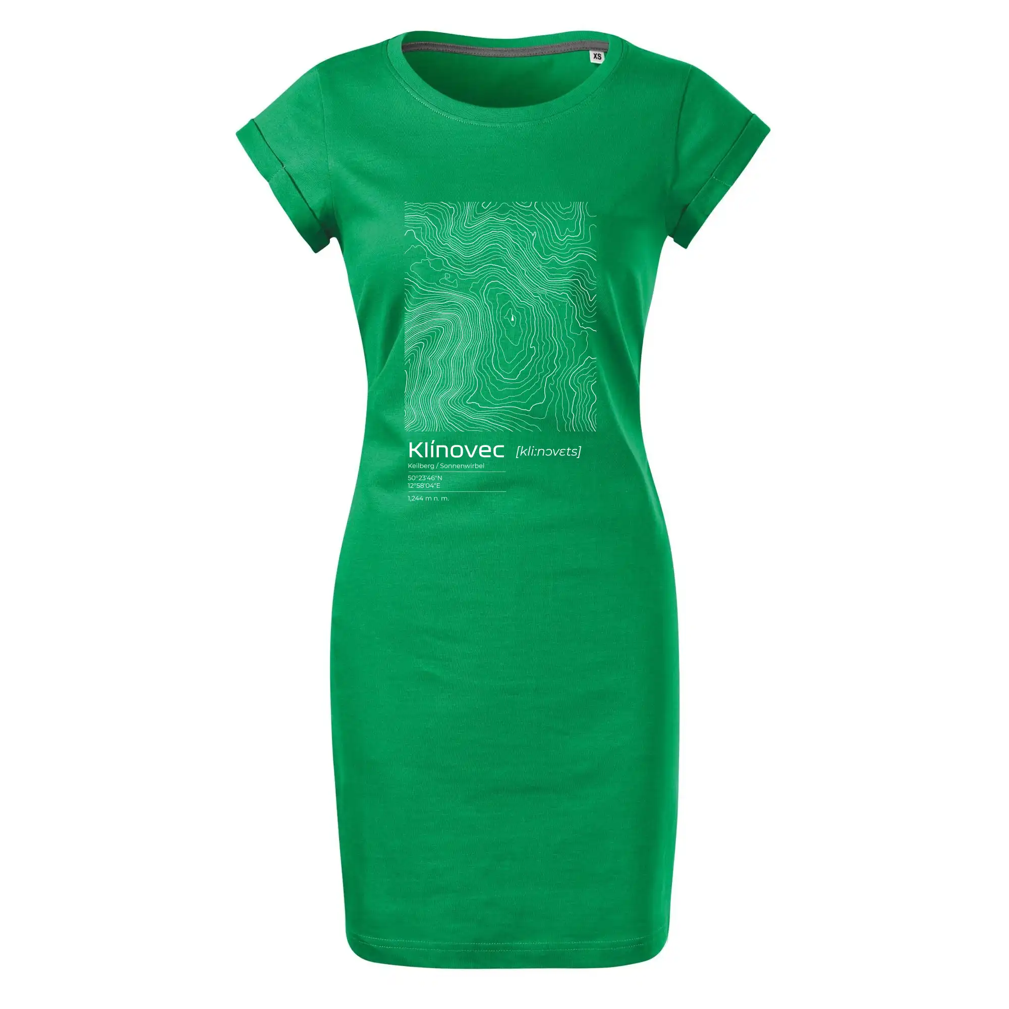 Klínovec - vrstevnice v obdélníku