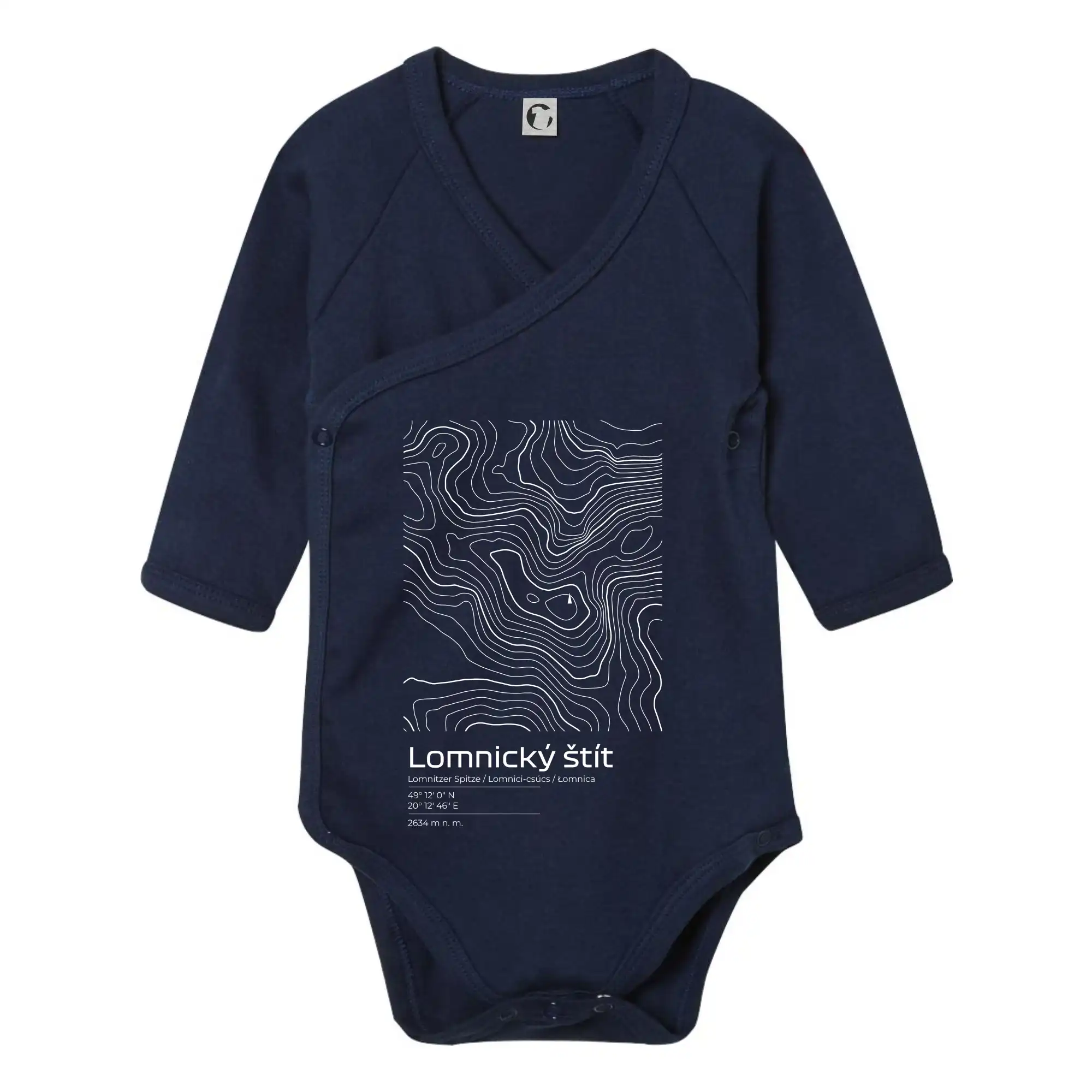 Lomnický štít - vrstevnice v obdélníku