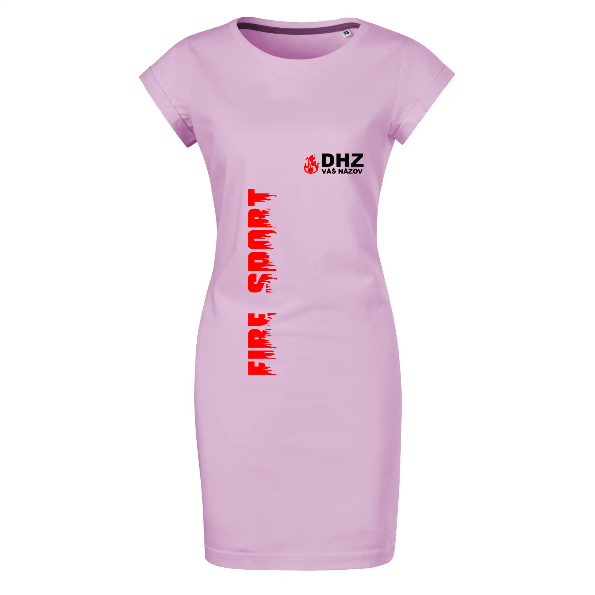Originálne tričká pre hasičov - DHZ (oheň, firesport, názov sboru - vlastný nápis) - Tričko Šaty FREEDOM