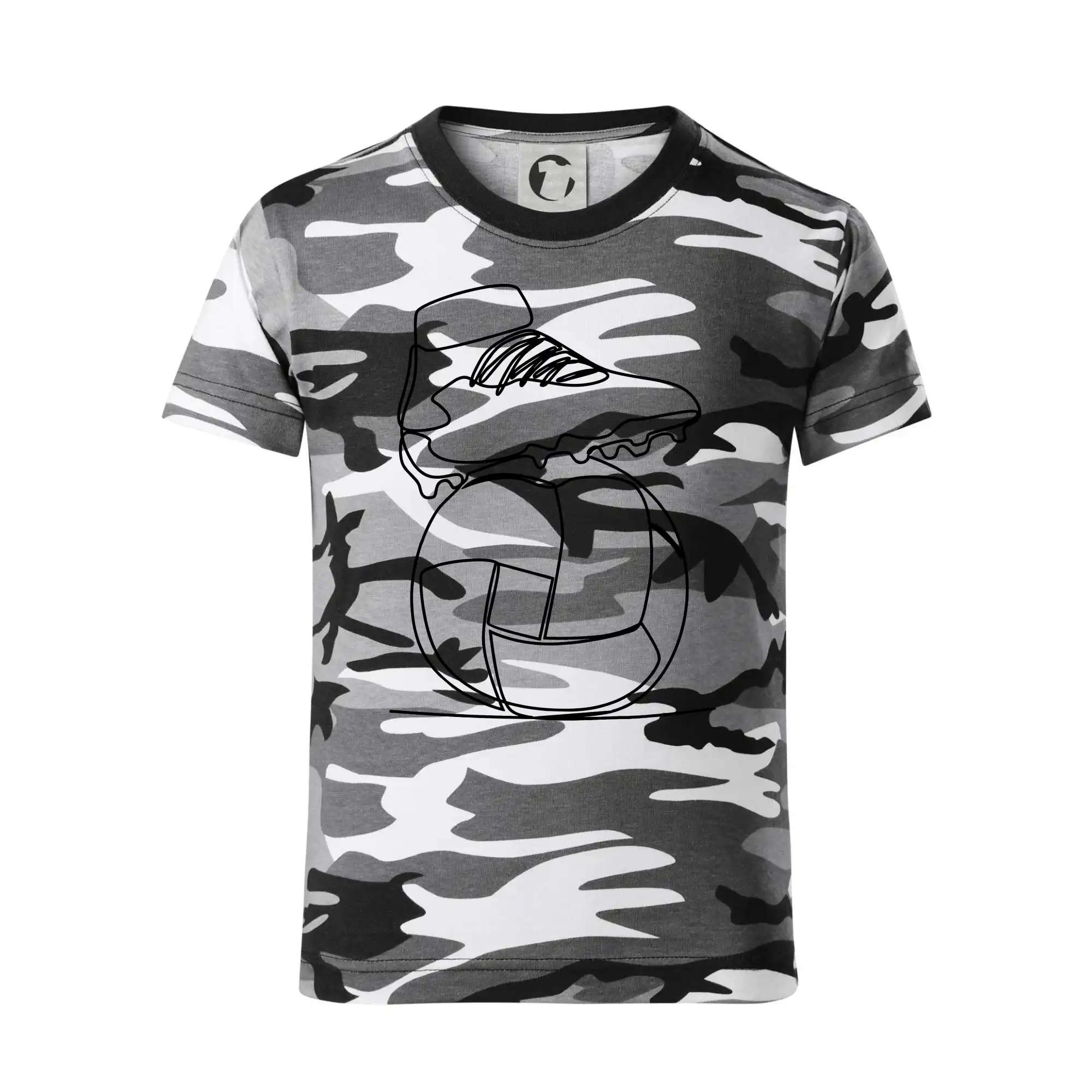 Fotbalový míč kopačka jedním tahem