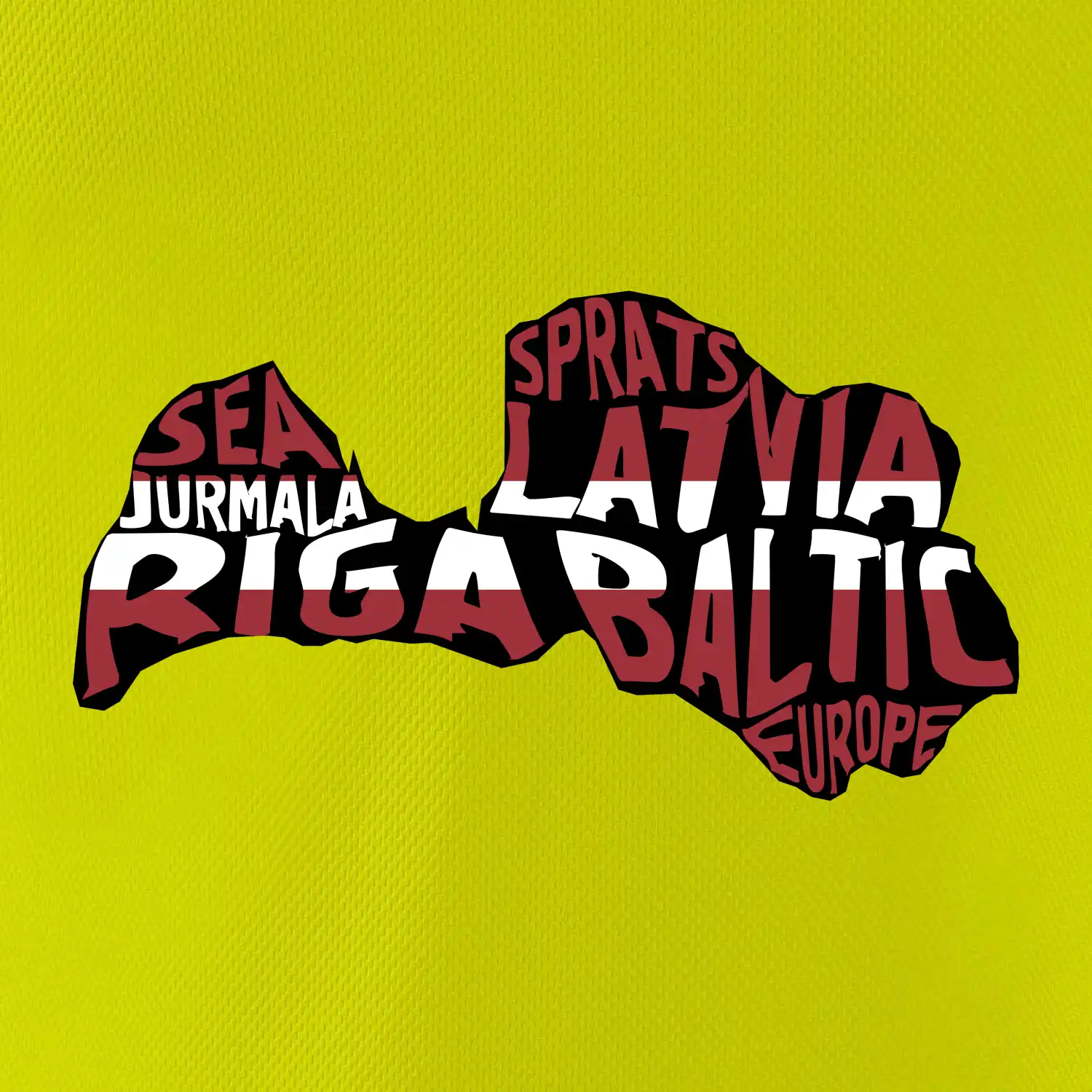 Mapy - názvy měst - Lotyšsko