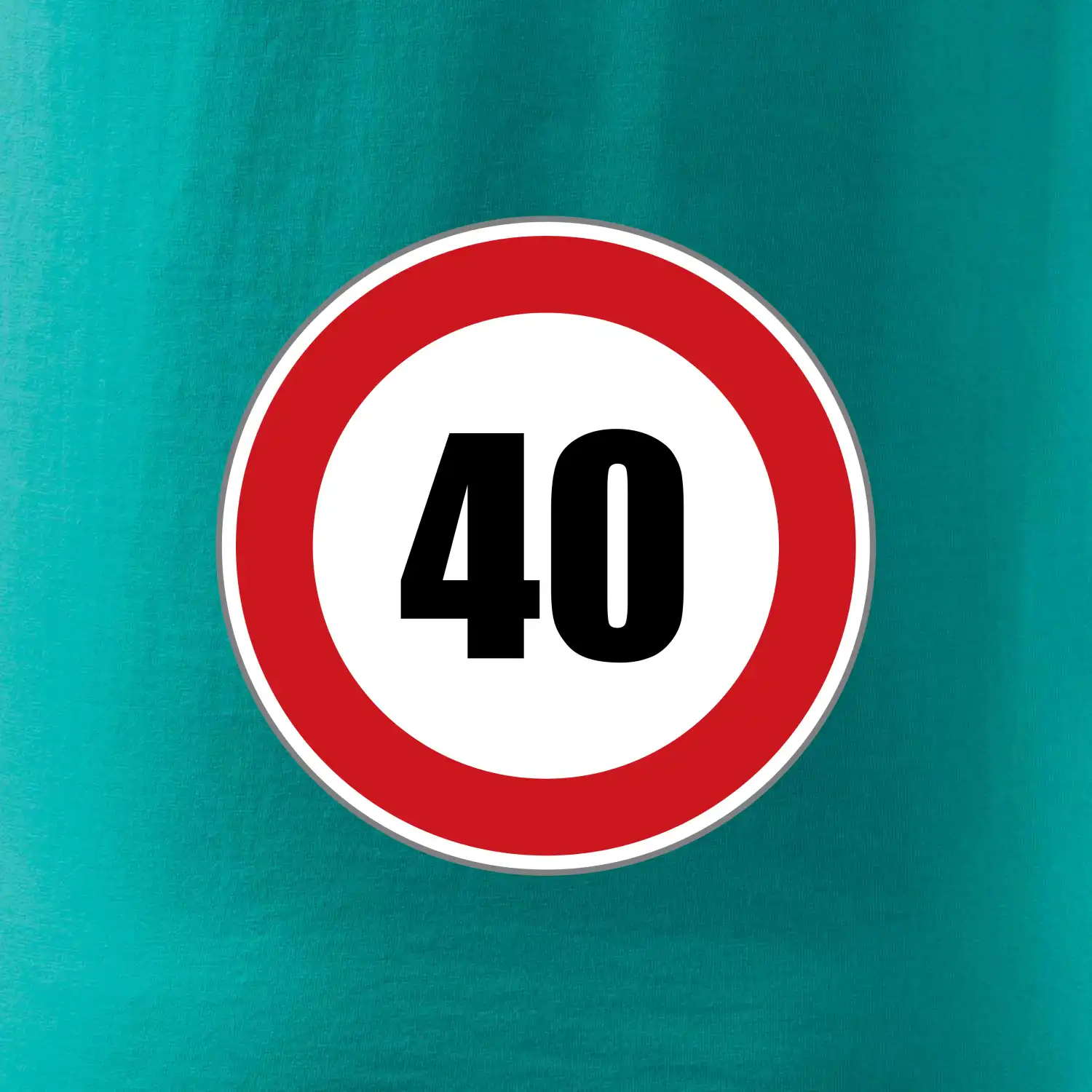 Dopravní značka - omezení rychlosti 40