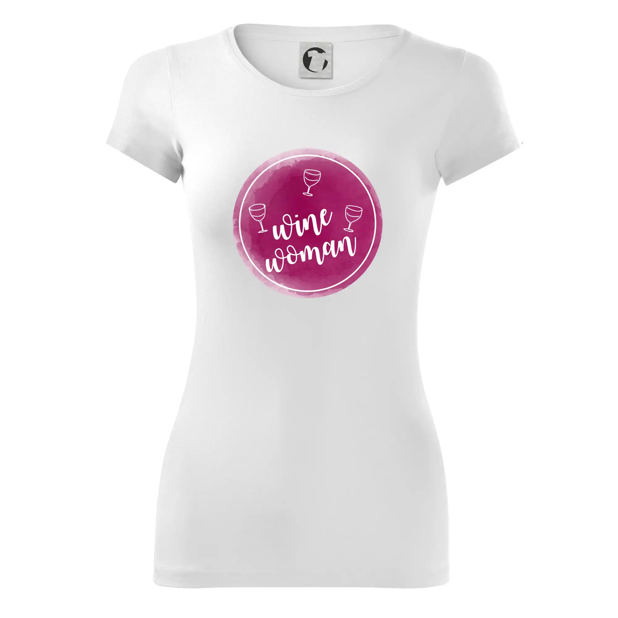 Vtipná tričká s tematikou vína - Wine woman - Dámske tričko Glance - Priliehavejší strih