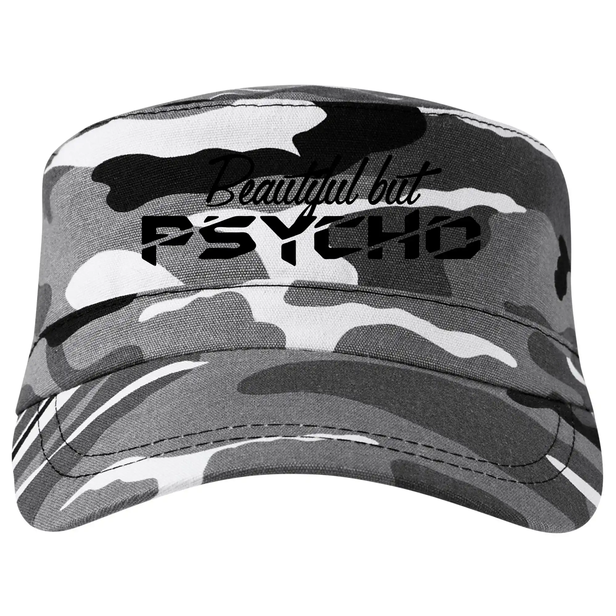 Tričká na párty - Beautiful but PSYCHO - Šiltovka CAMO