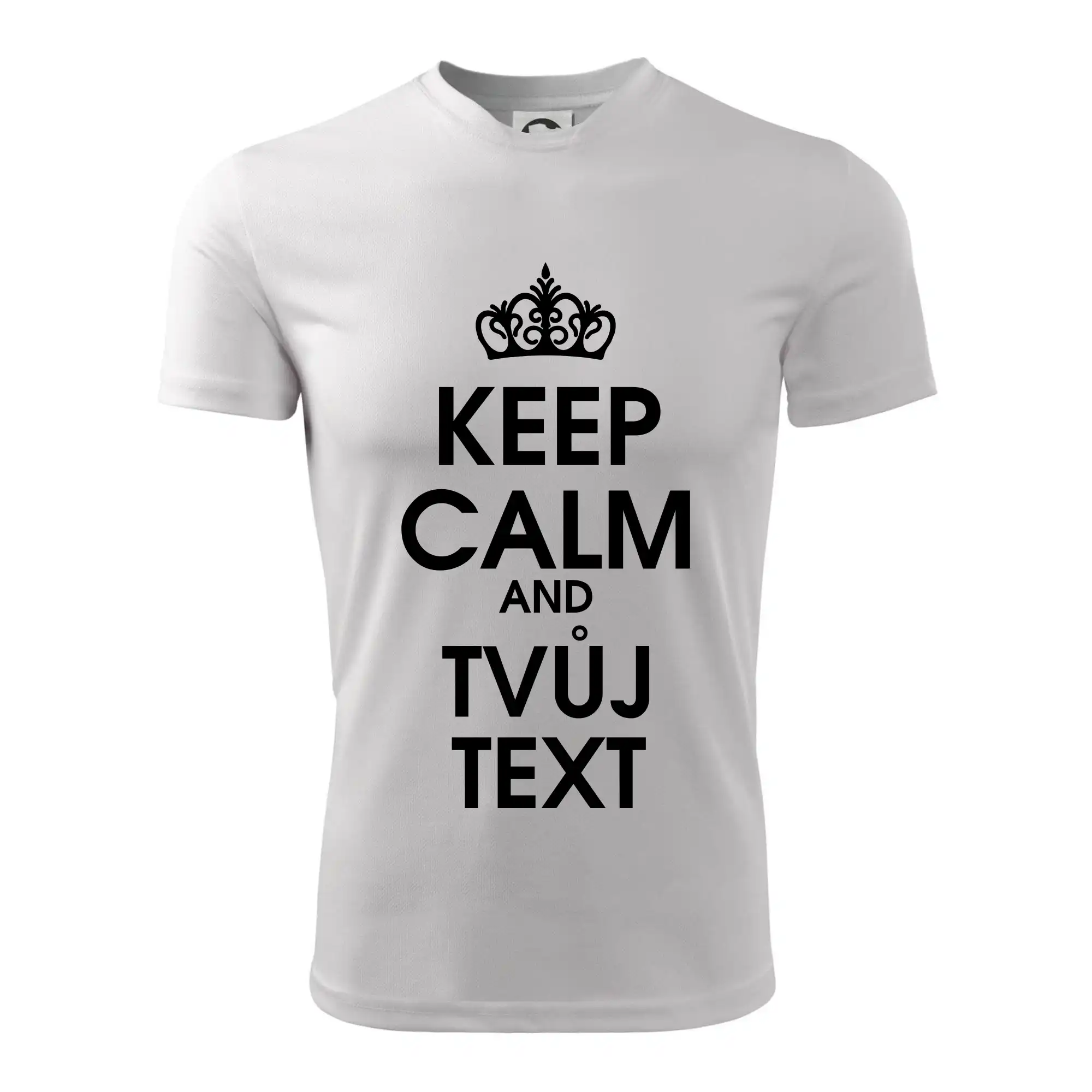Tričká na párty - Keep calm - váš text - Detské tričko športové