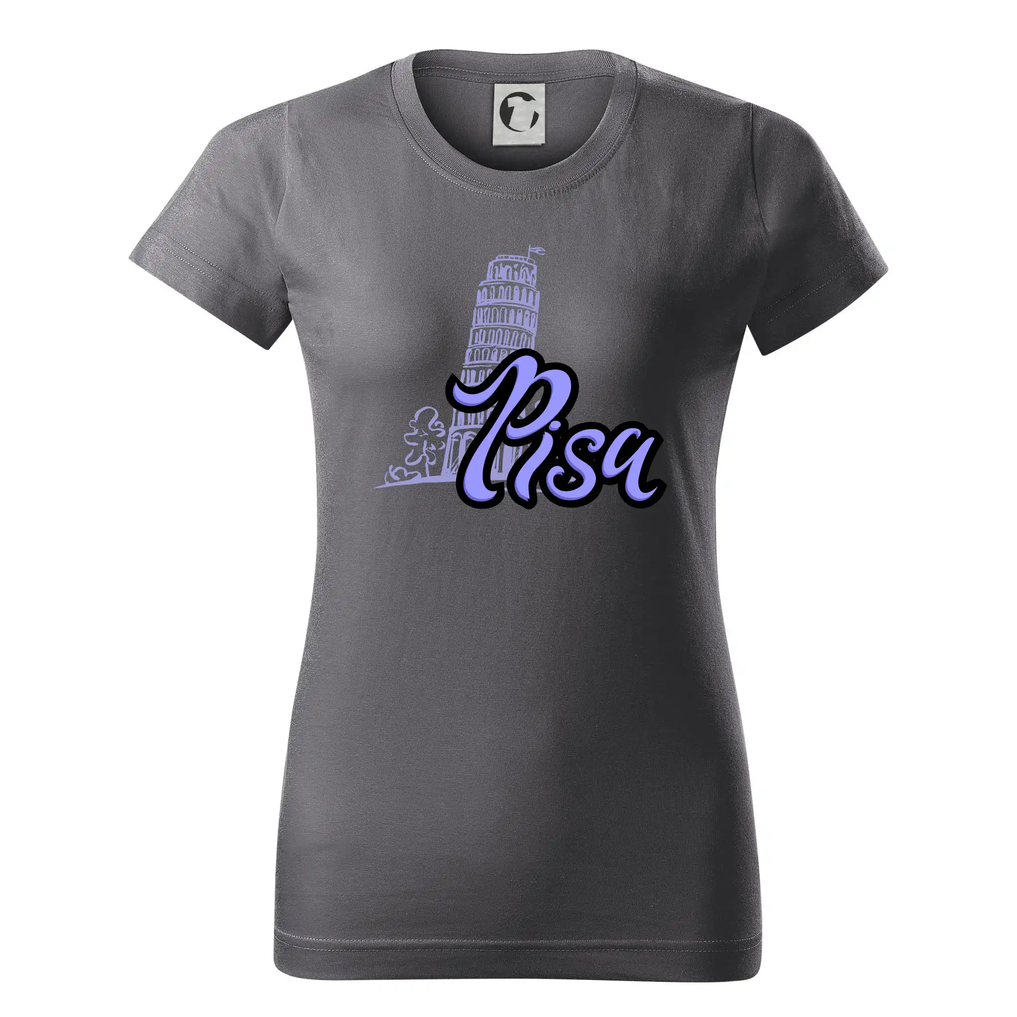 Tričká Taliansko - Pisa Lettering - Dámske tričko basic - ľahko voľnejšie a dlhšie