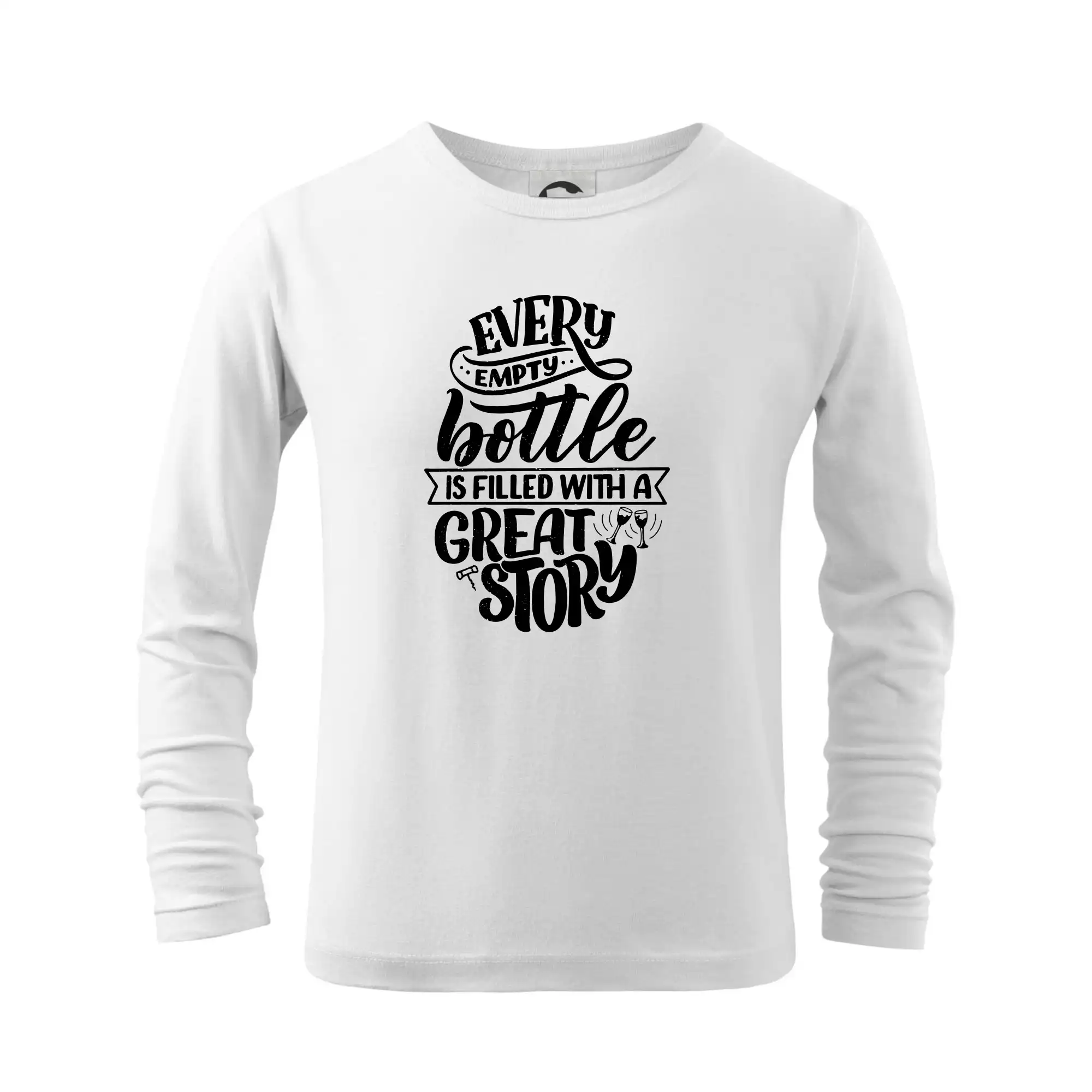 Vtipná tričká s tematikou vína - Every empty bottle - Tričko detské Long Sleeve