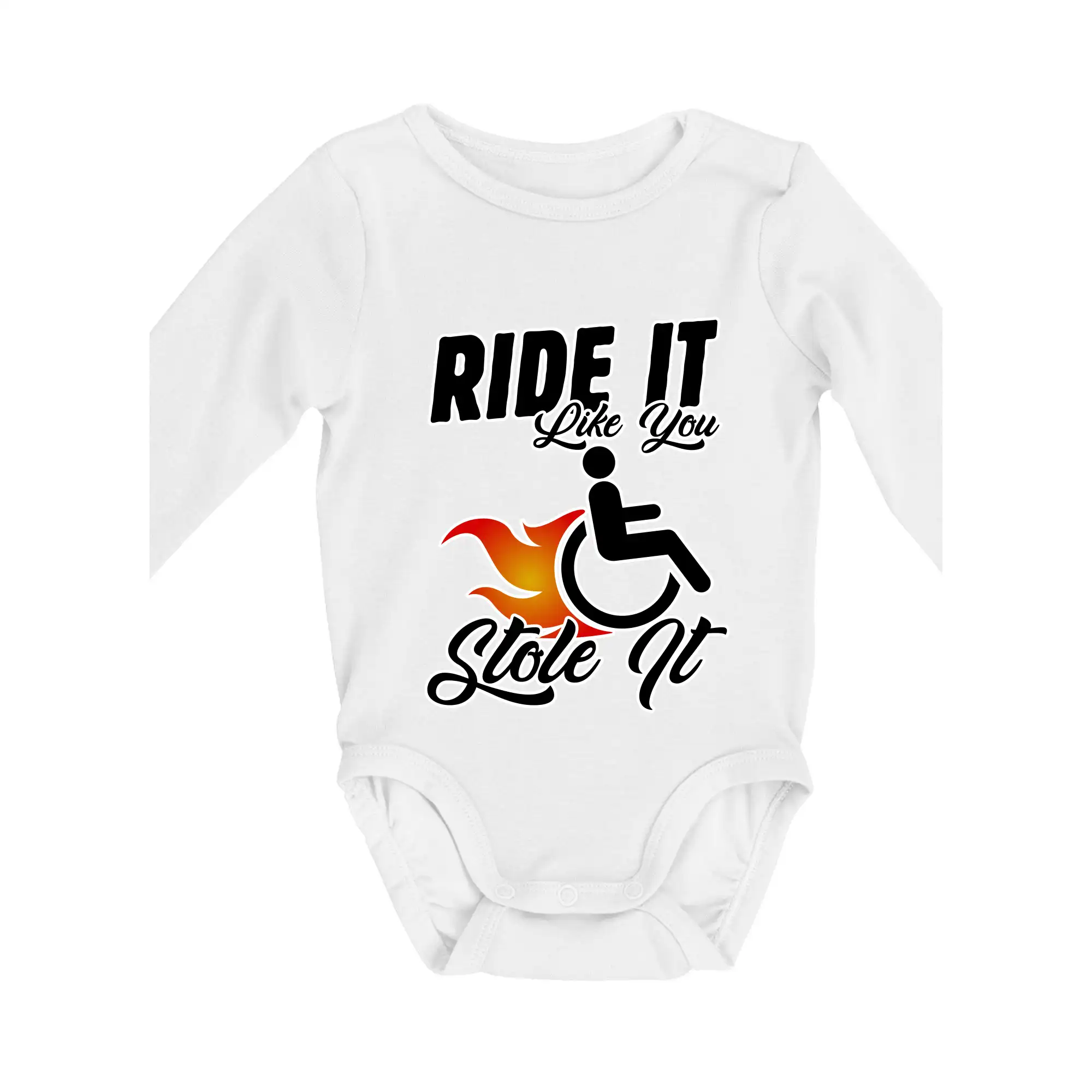 Ride it Like You Stole it - Body dojčenské s dlhým rukávom