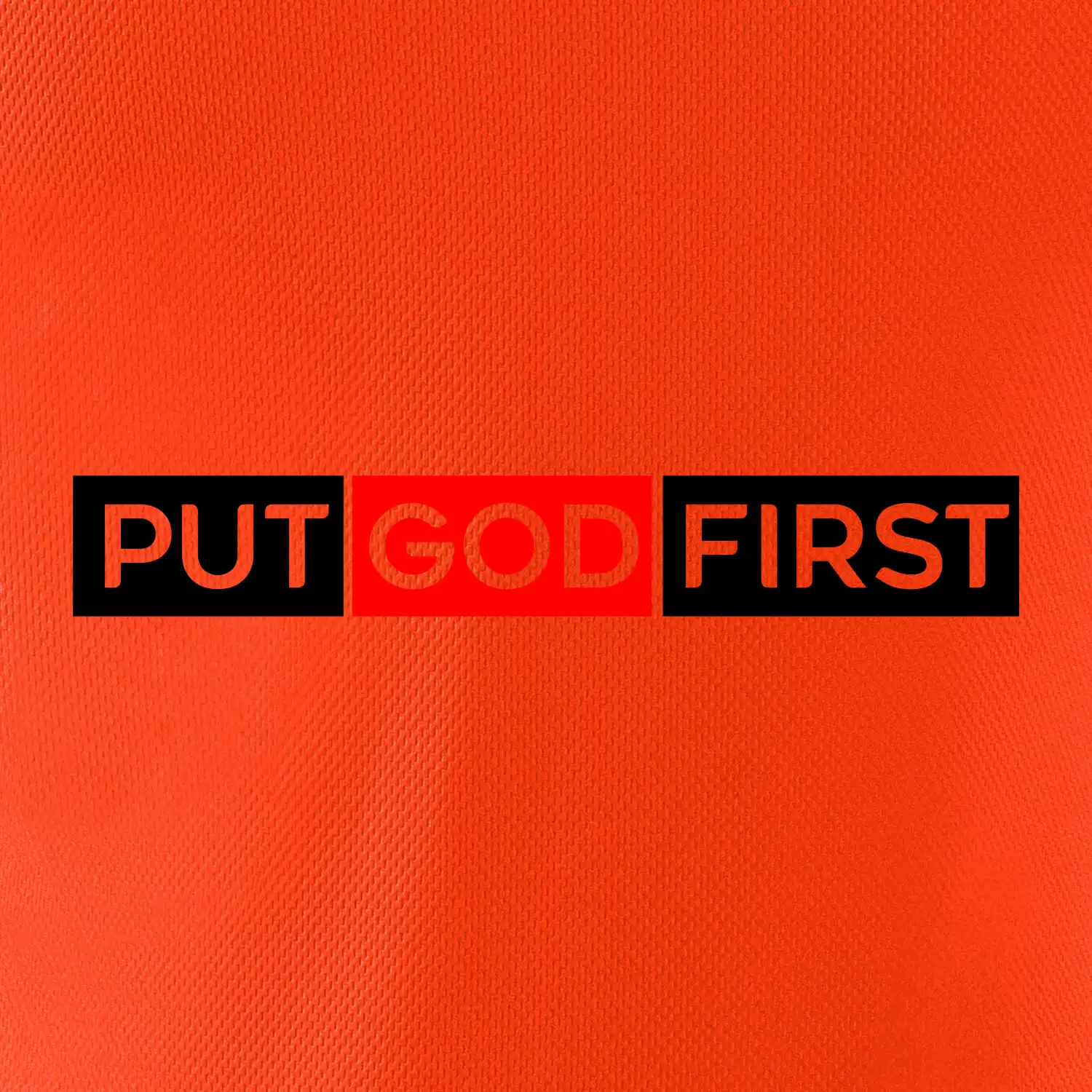 Put God first obdélník