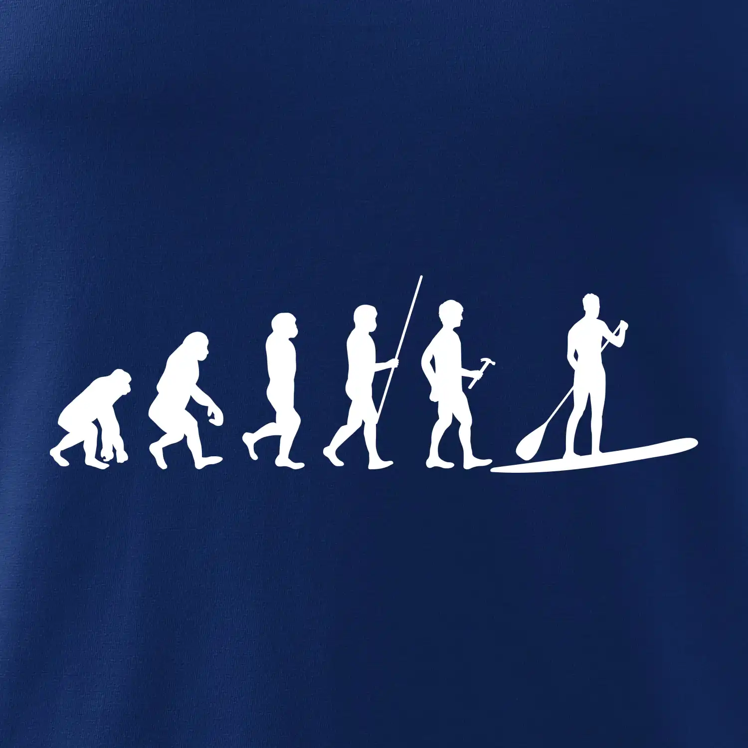 Evoluce paddleboard muž